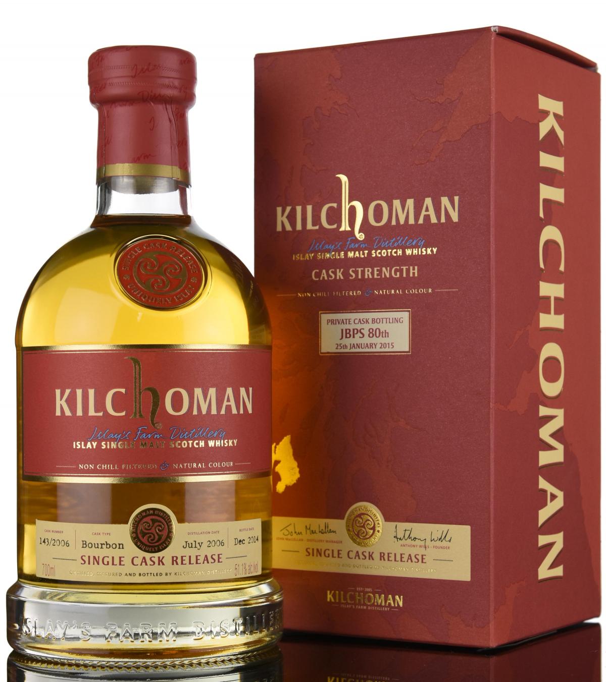 Kilchoman 2006-2014 - Private Cask Bottling