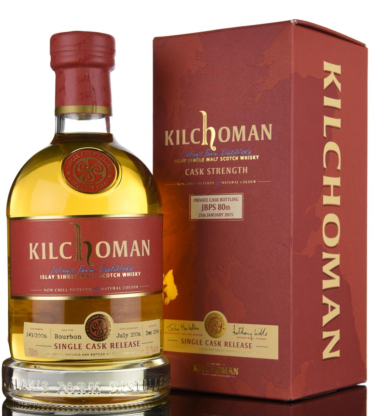 Kilchoman 2006-2014 - Private Cask Bottling