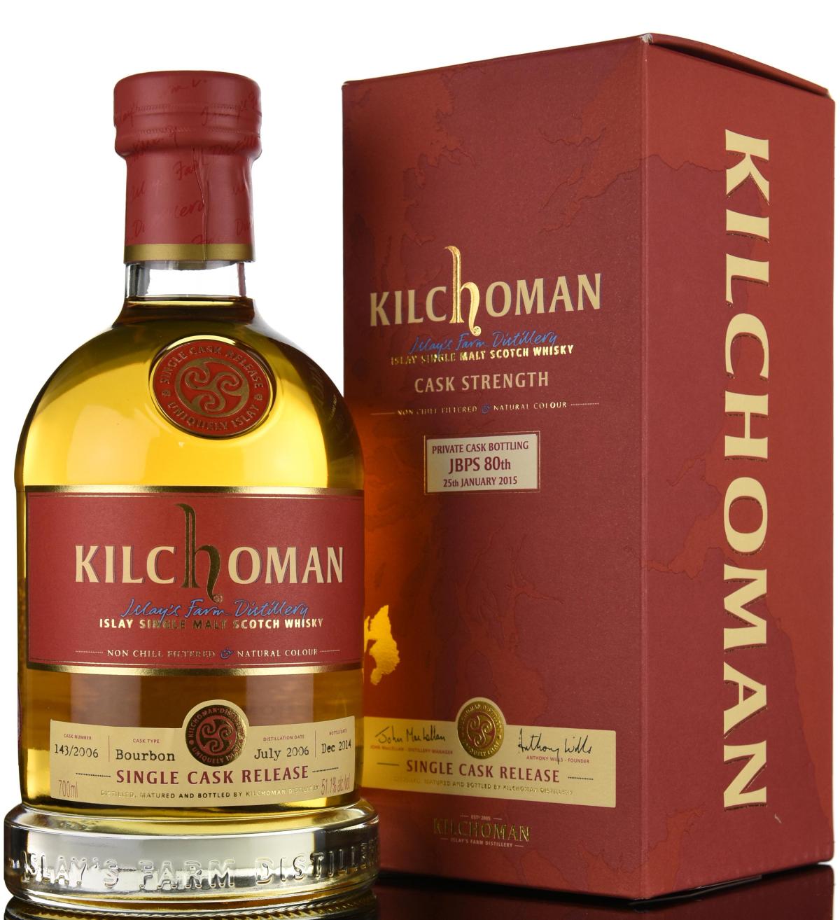 Kilchoman 2006-2014 - Private Cask Bottling