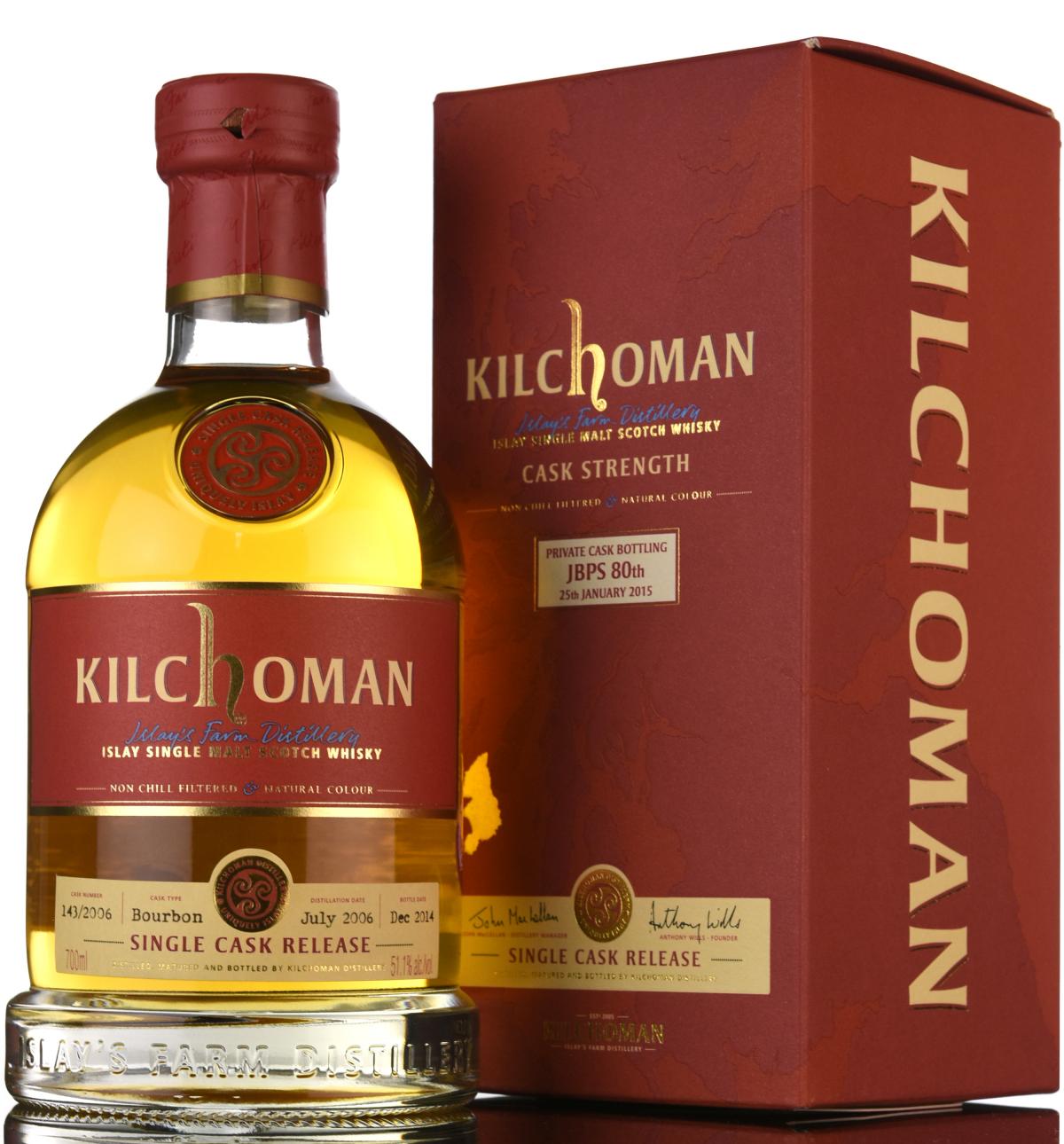 Kilchoman 2006-2014 - Private Cask Bottling
