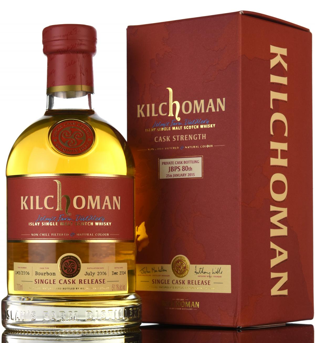 Kilchoman 2006-2014 - Private Cask Bottling