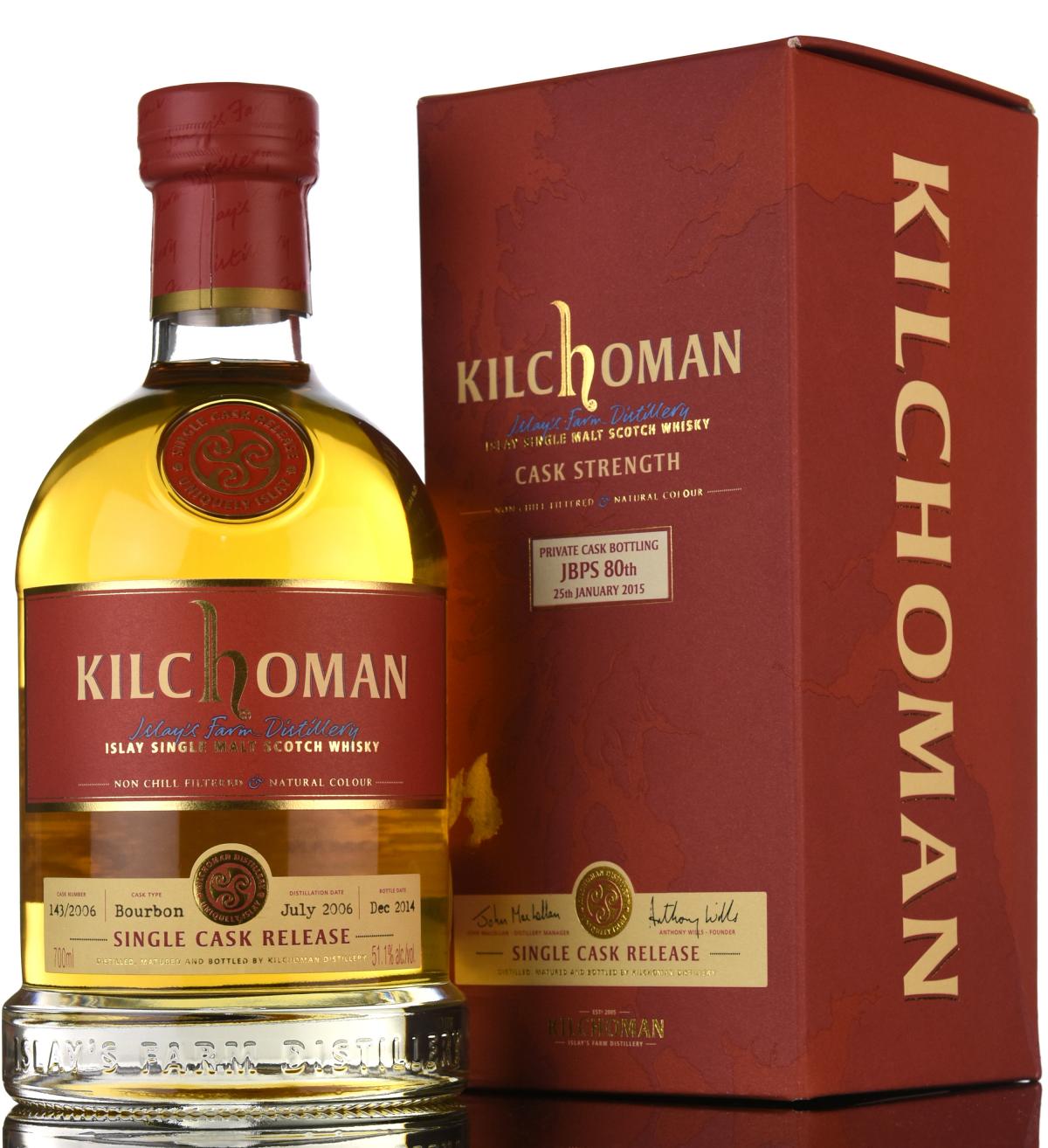 Kilchoman 2006-2014 - Private Cask Bottling