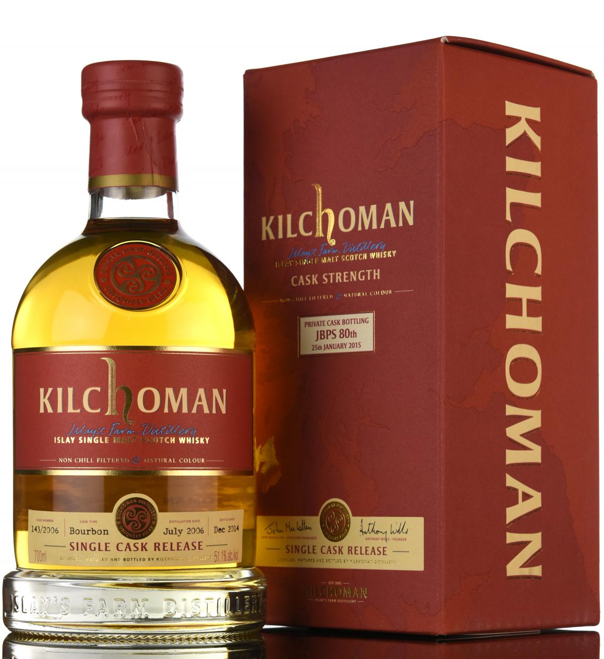 Kilchoman 2006-2014 - Private Cask Bottling