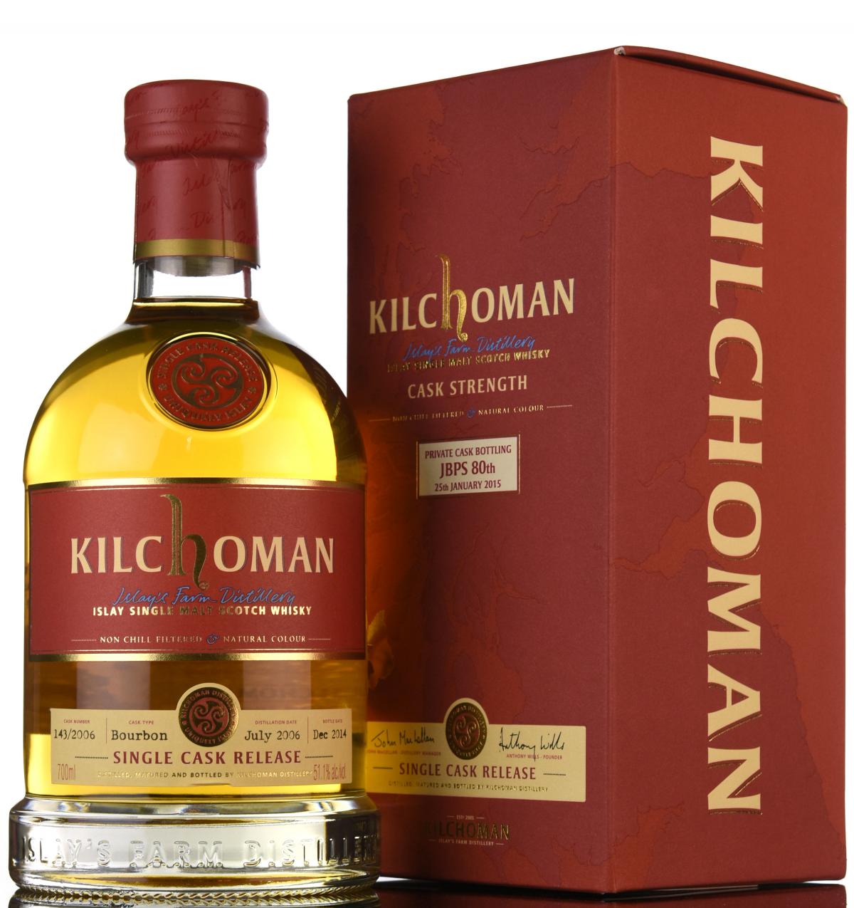 Kilchoman 2006-2014 - Private Cask Bottling