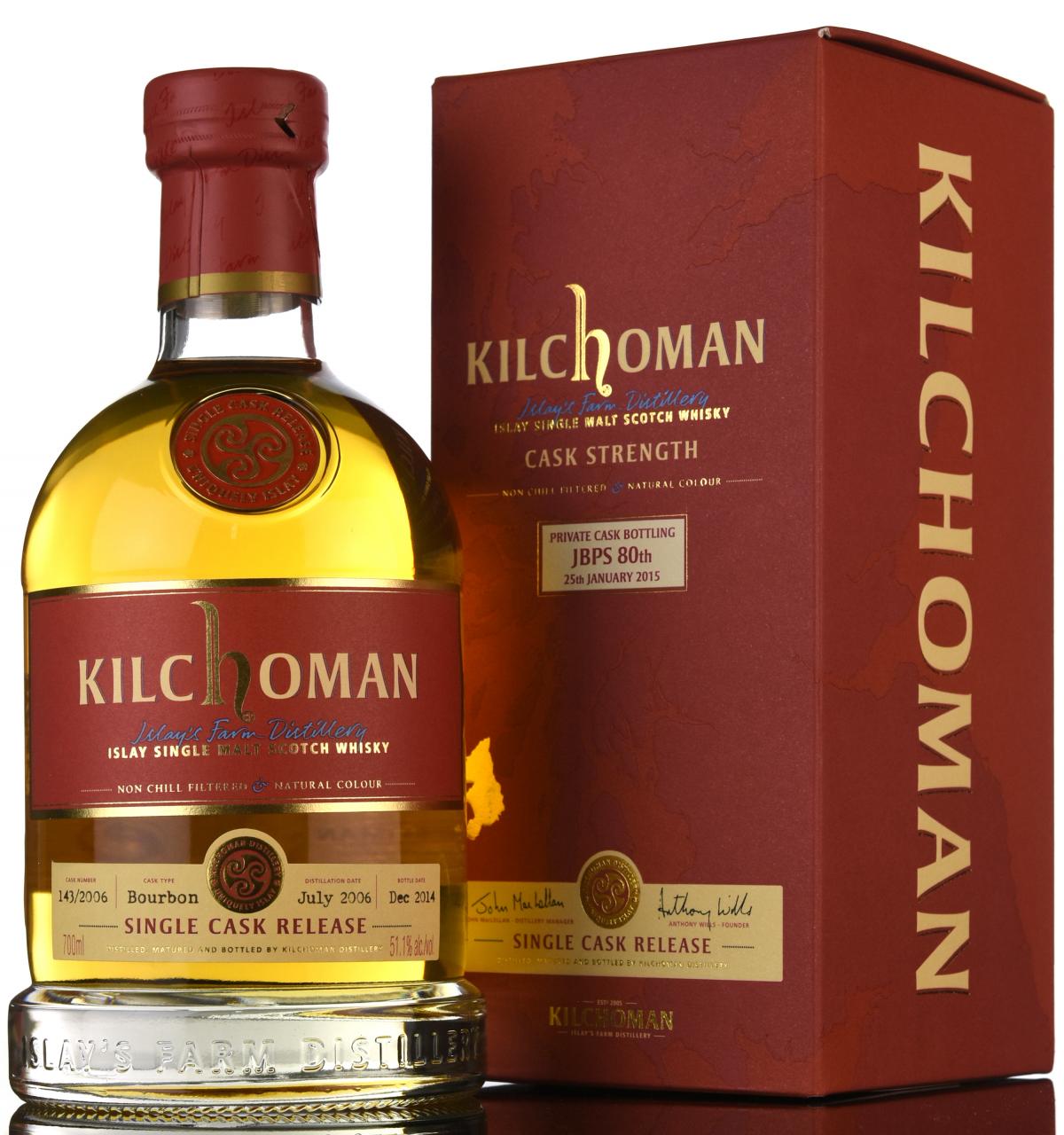 Kilchoman 2006-2014 - Private Cask Bottling