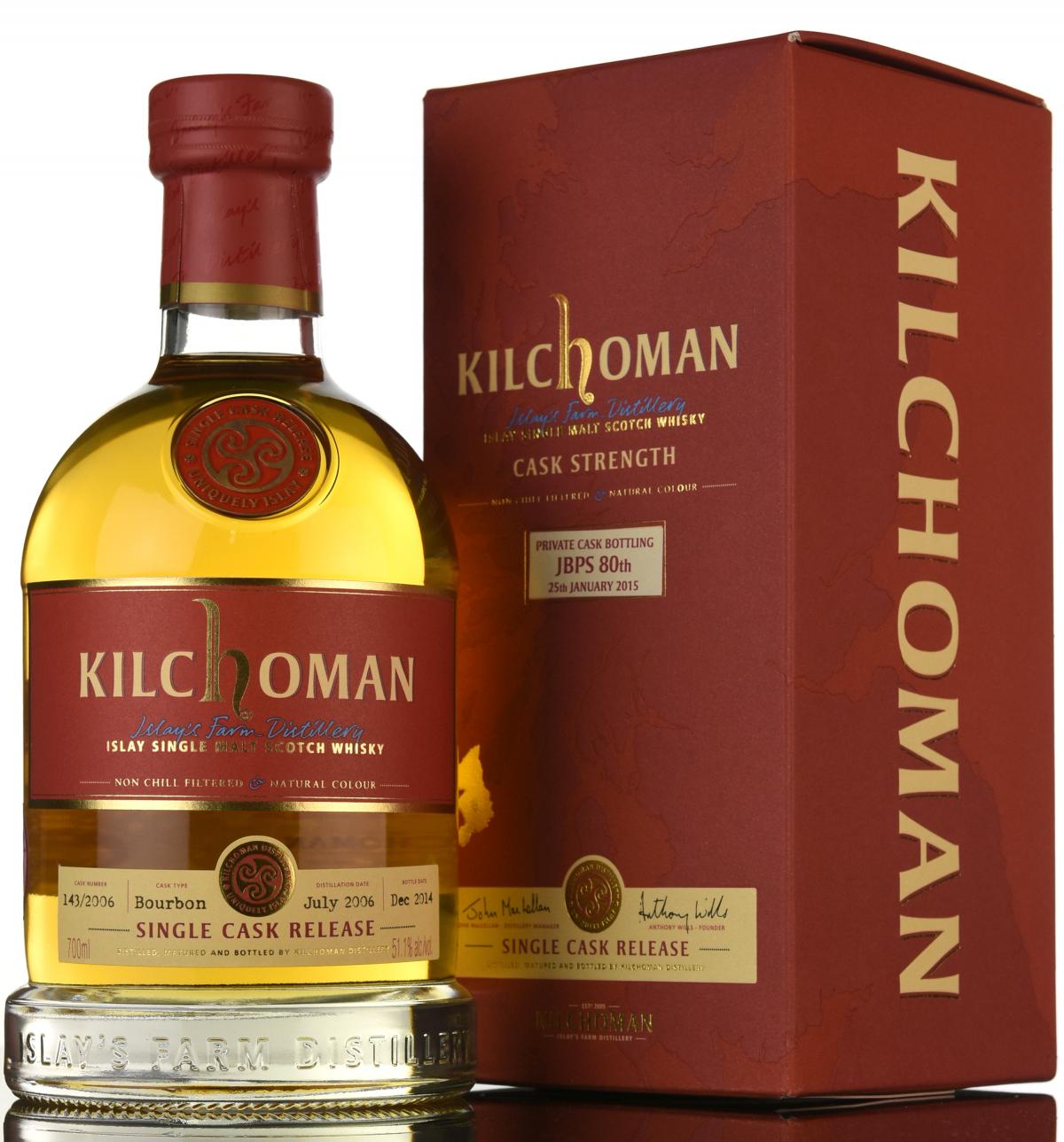 Kilchoman 2006-2014 - Private Cask Bottling