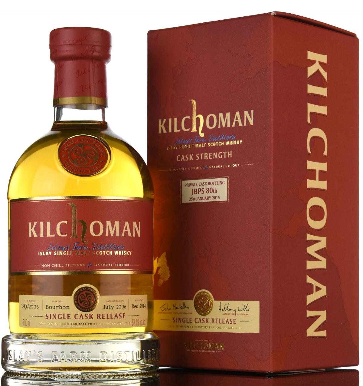 Kilchoman 2006-2014 - Private Cask Bottling