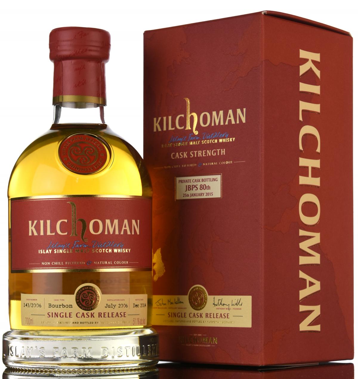 Kilchoman 2006-2014 - Private Cask Bottling