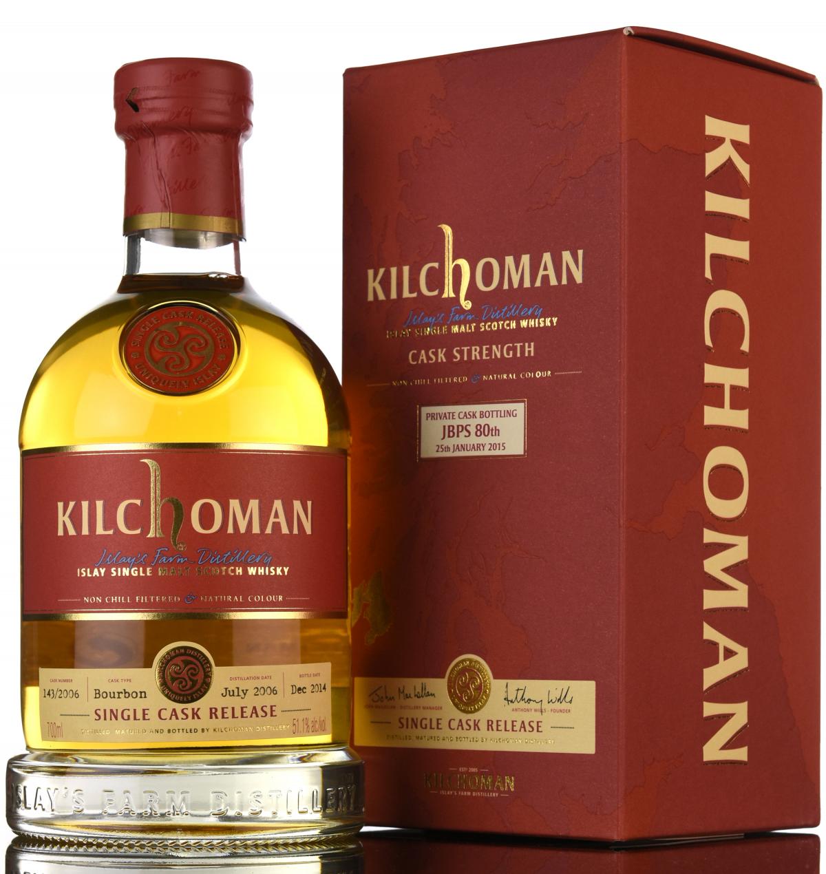 Kilchoman 2006-2014 - Private Cask Bottling