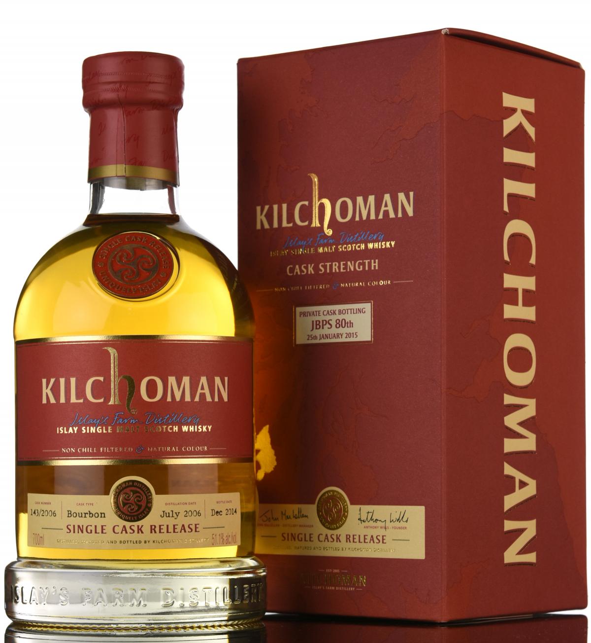 Kilchoman 2006-2014 - Private Cask Bottling