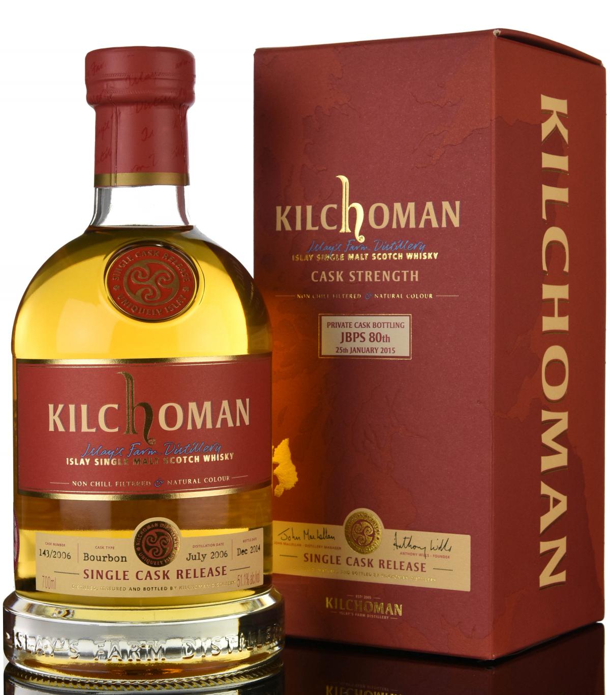 Kilchoman 2006-2014 - Private Cask Bottling