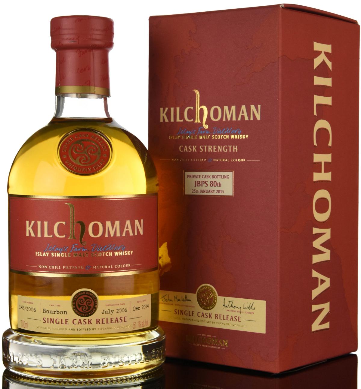 Kilchoman 2006-2014 - Private Cask Bottling