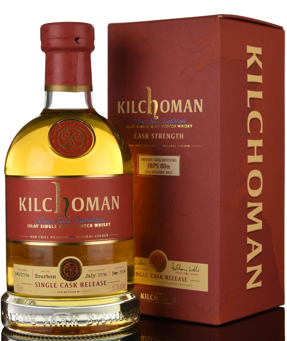 Kilchoman 2006-2014 - Private Cask Bottling