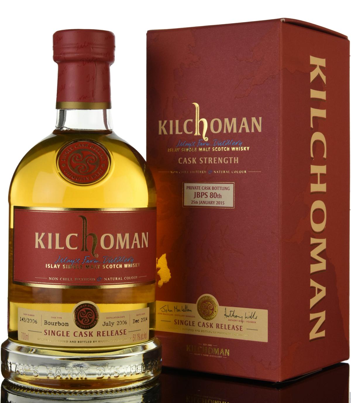 Kilchoman 2006-2014 - Private Cask Bottling