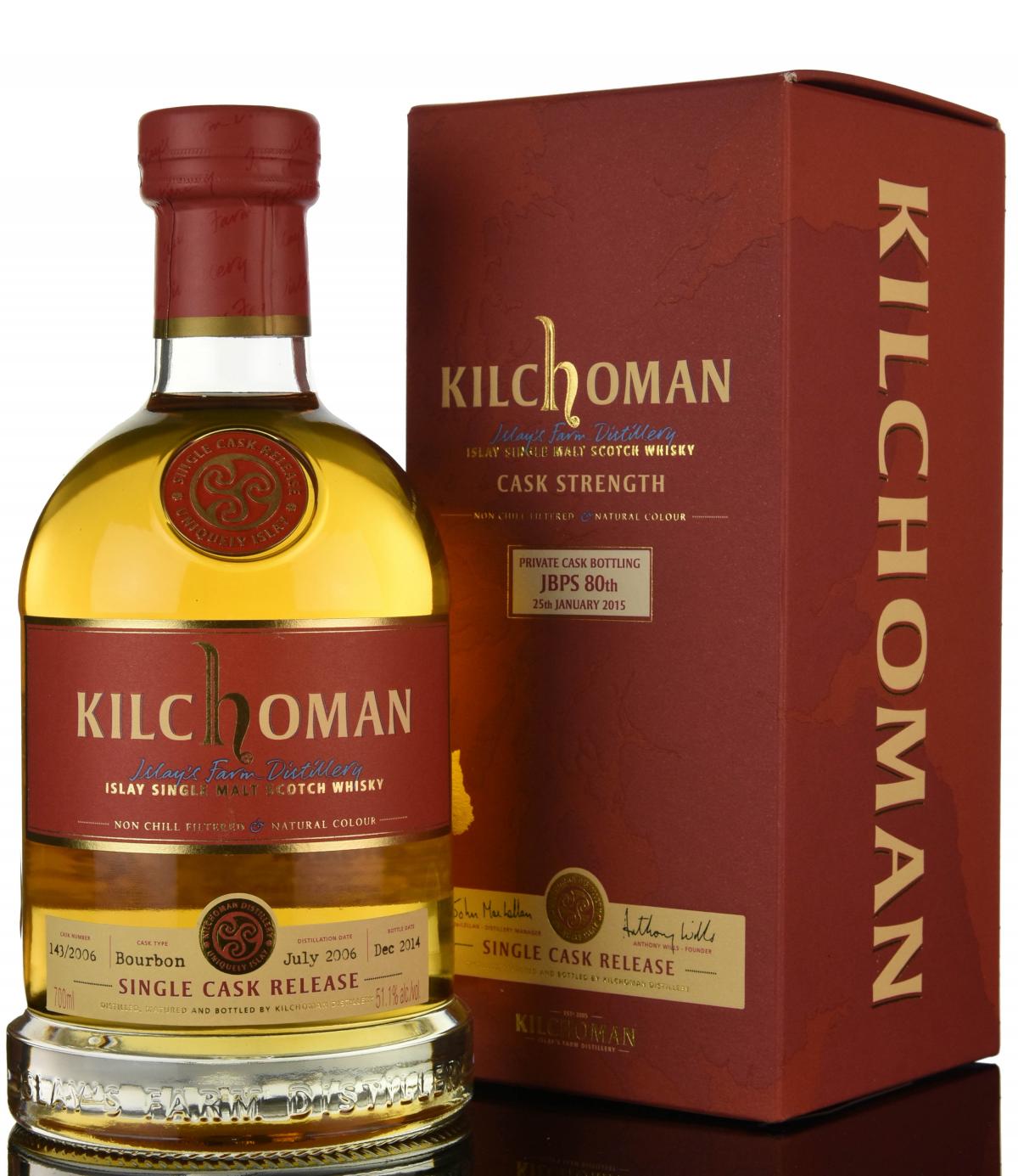 Kilchoman 2006-2014 - Private Cask Bottling