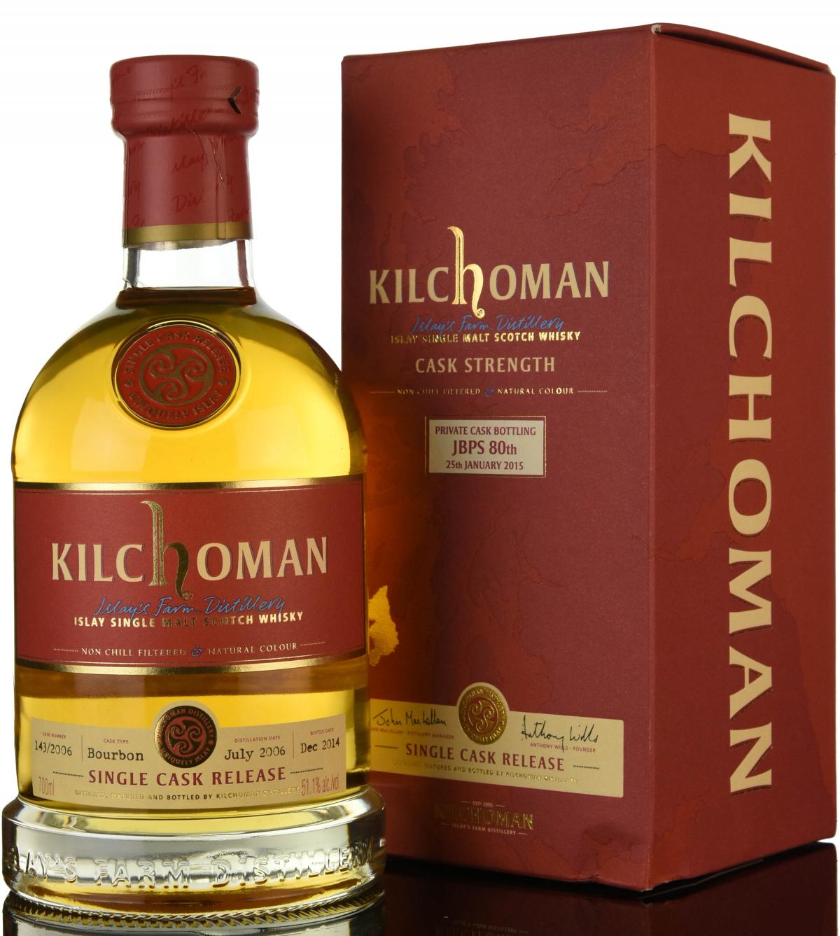 Kilchoman 2006-2014 - Private Cask Bottling