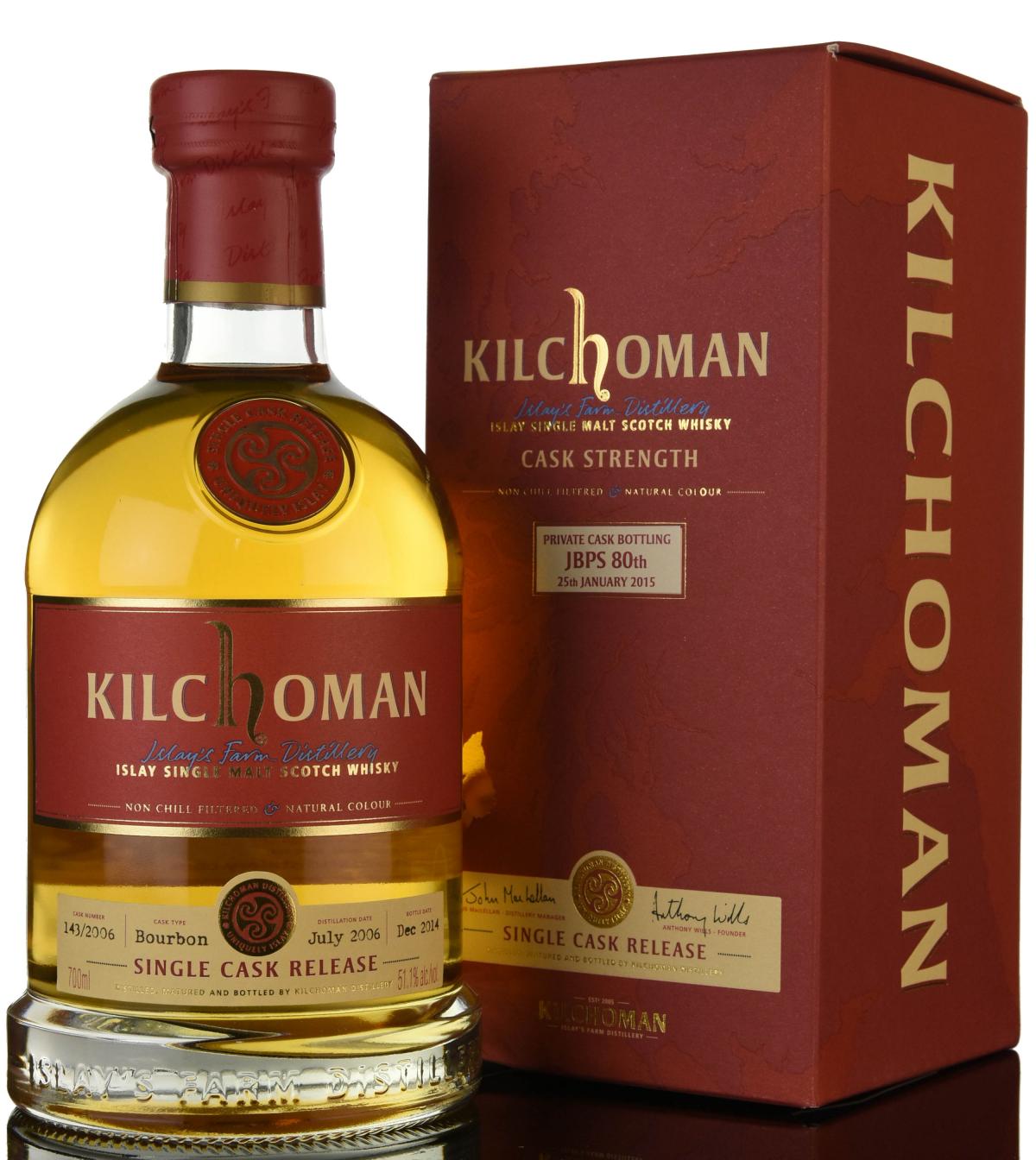Kilchoman 2006-2014 - Private Cask Bottling