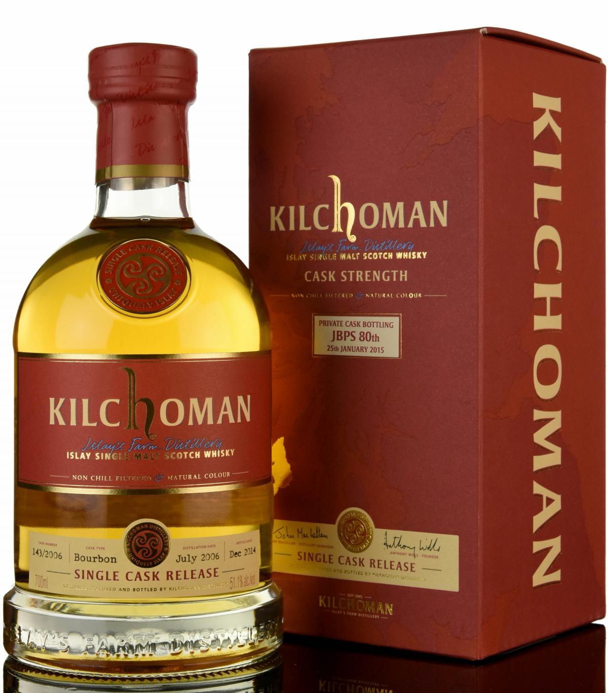 Kilchoman 2006-2014 - Private Cask Bottling