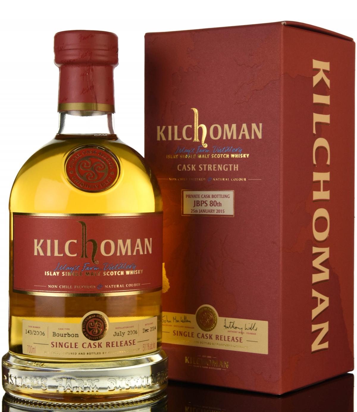 Kilchoman 2006-2014 - Private Cask Bottling