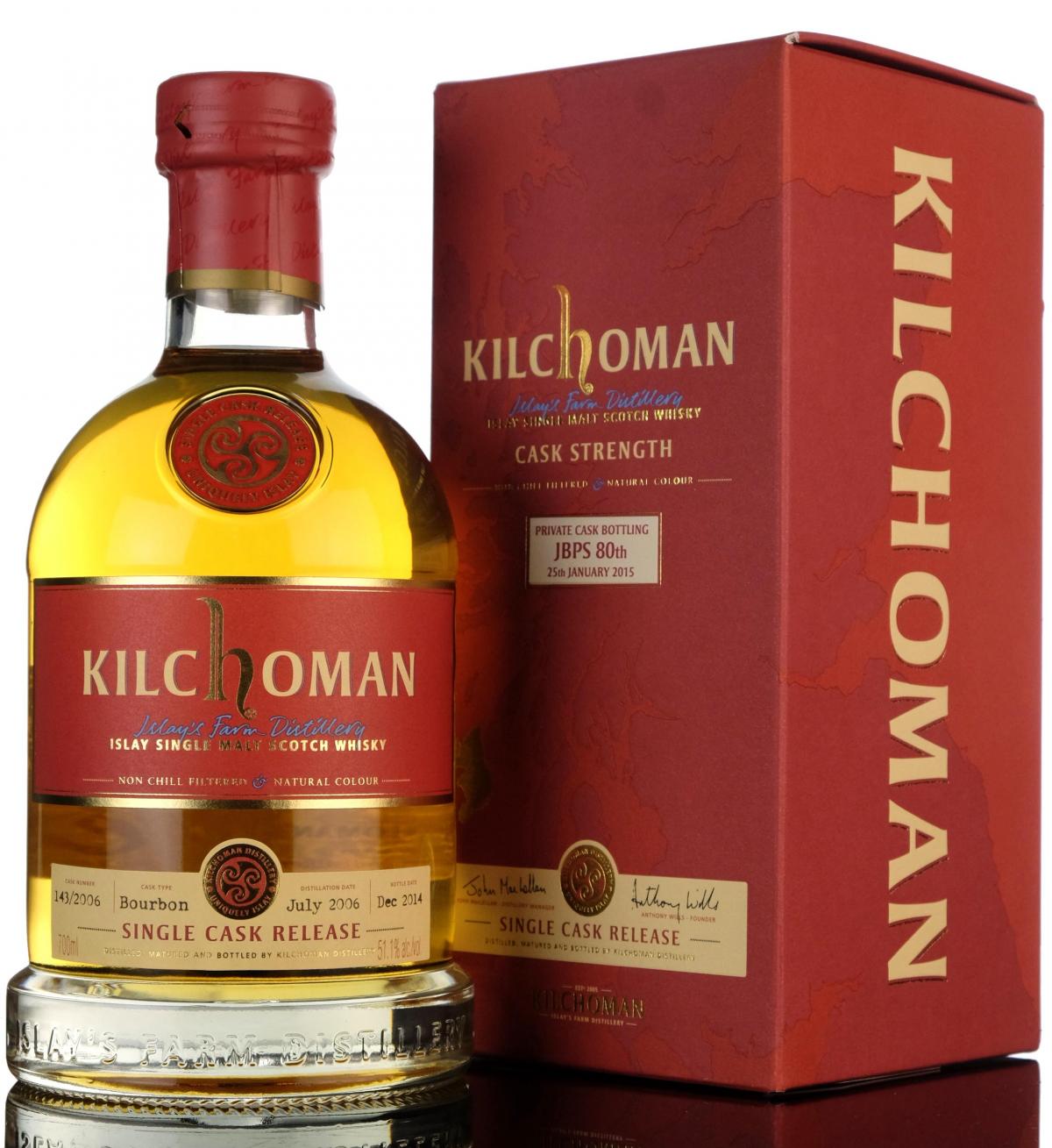 Kilchoman 2006-2014 - Private Cask Bottling