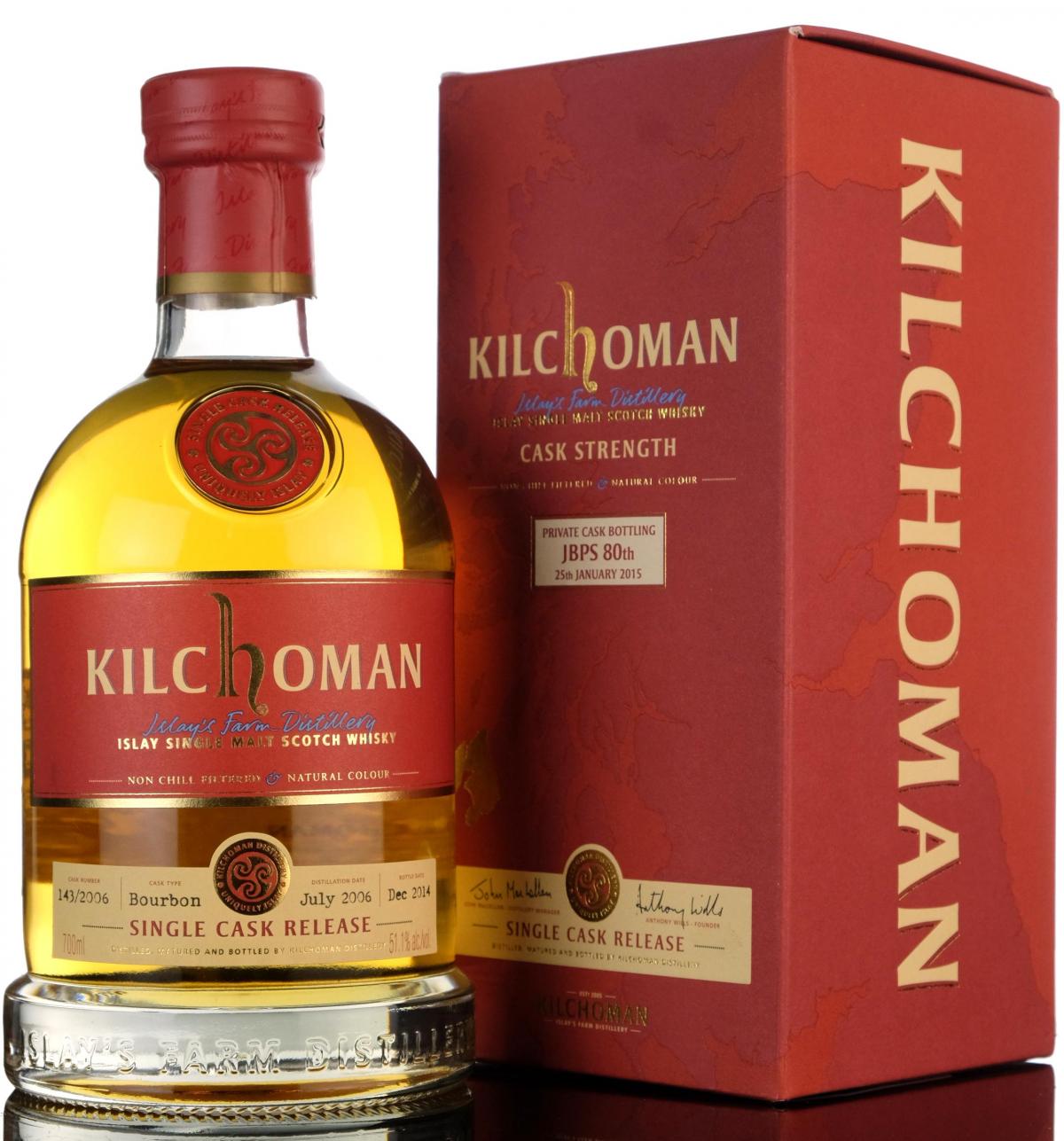 Kilchoman 2006-2014 - Private Cask Bottling