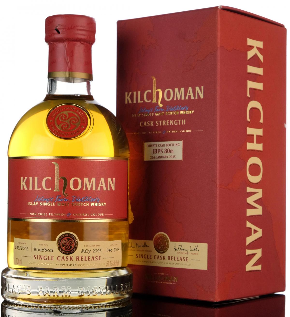 Kilchoman 2006-2014 - Private Cask Bottling
