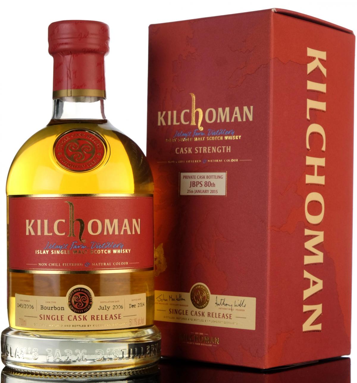 Kilchoman 2006-2014 - Private Cask Bottling