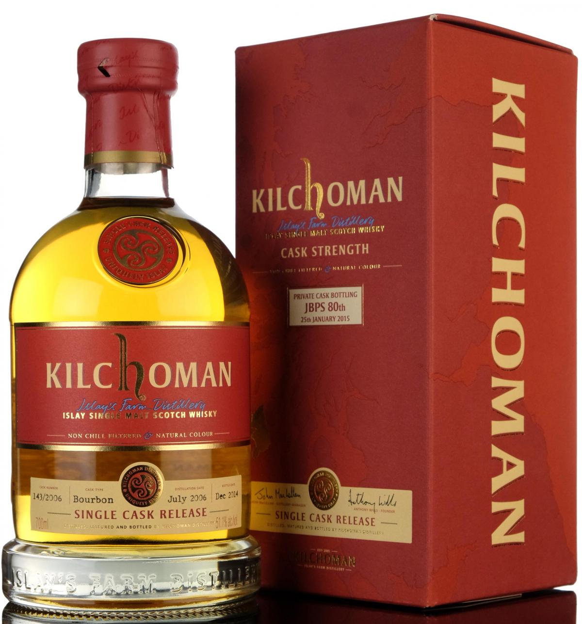 Kilchoman 2006-2014 - Private Cask Bottling