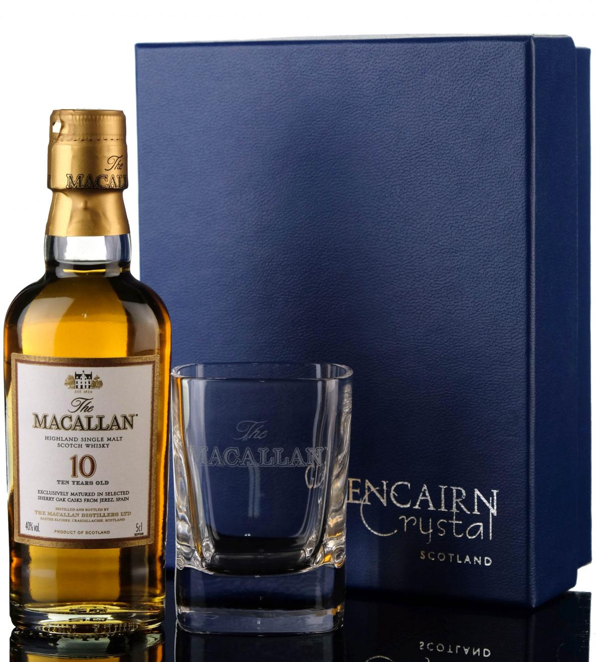 Macallan 10 Year Old Miniature - Presentation Set