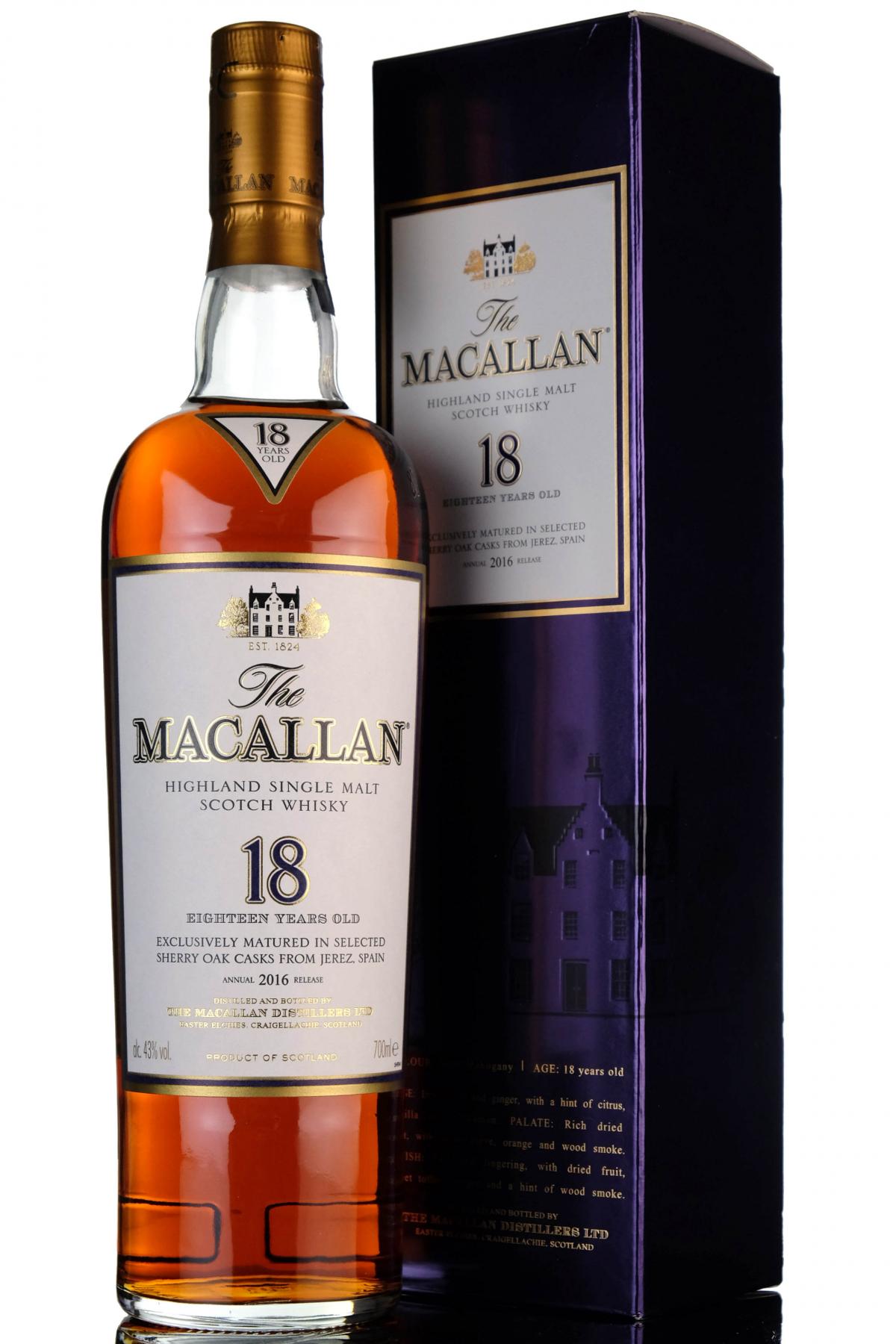 Macallan 18 Year Old - 2016 Release