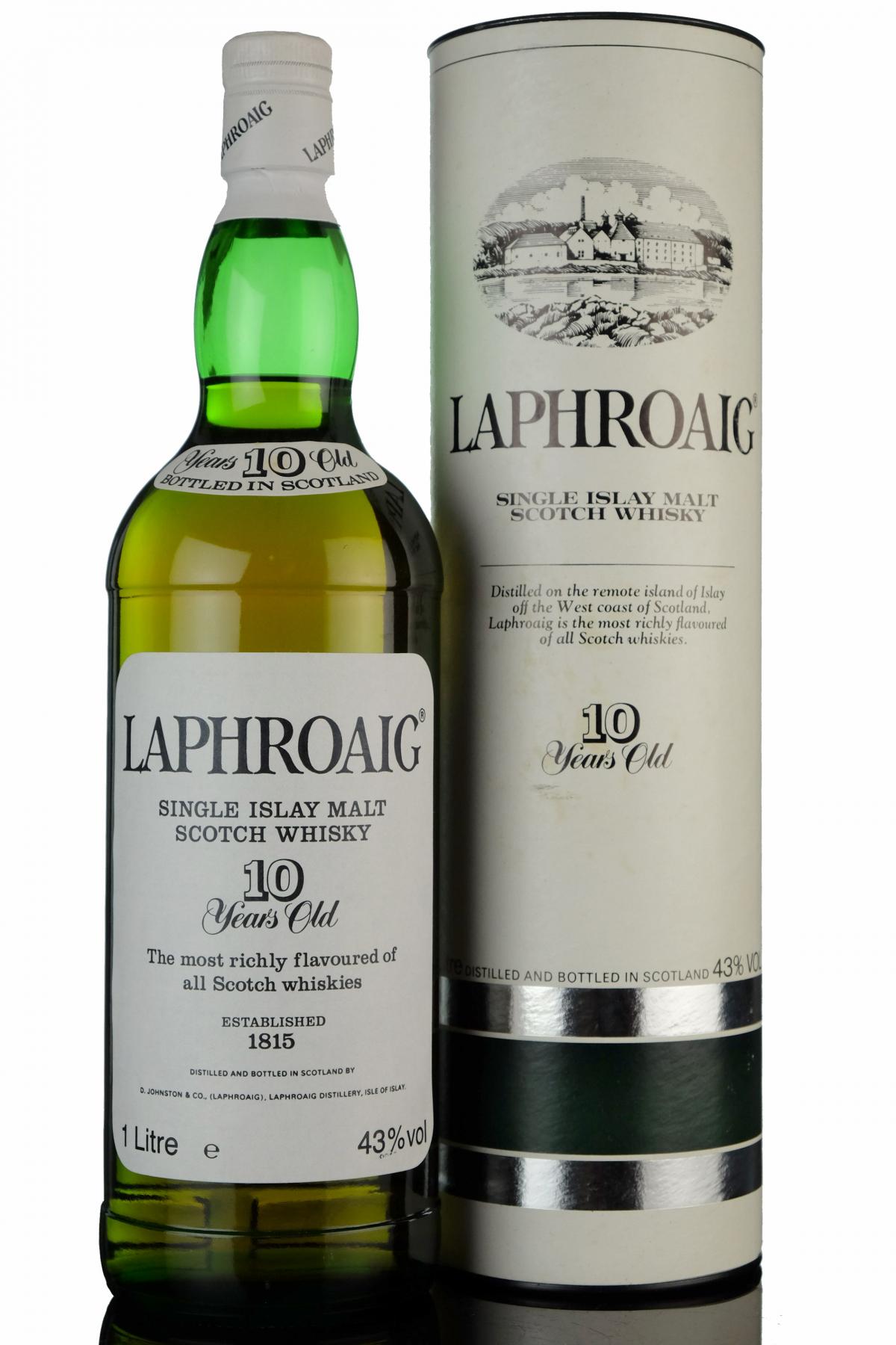Laphroaig 10 Year Old - Early 1990s - 1 Litre