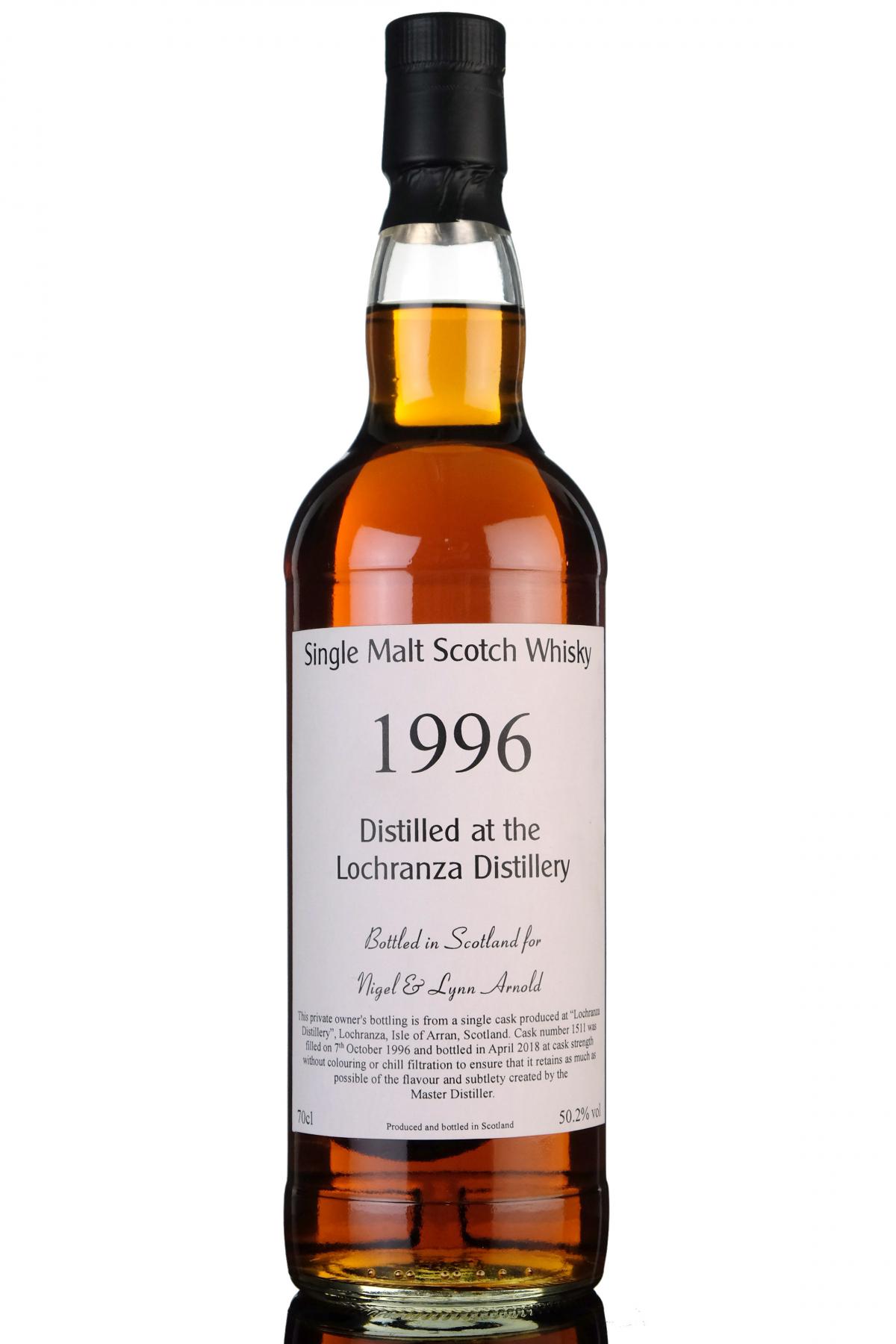 Arran Lochranza 1996-2018 - Private Cask Bottling