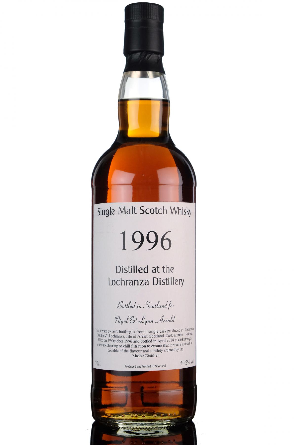 Arran Lochranza 1996-2018 - Private Cask Bottling