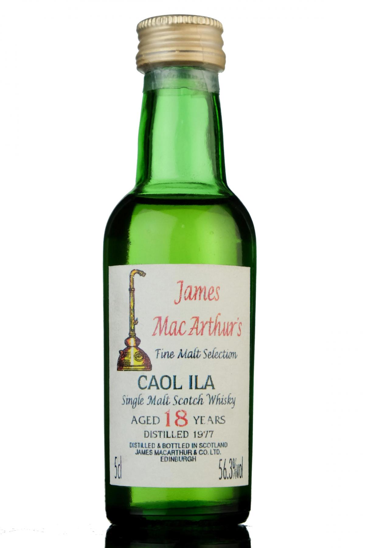 Caol Ila 1977 - 18 Year Old - James MacArthur - Fine Malt Selection Miniature