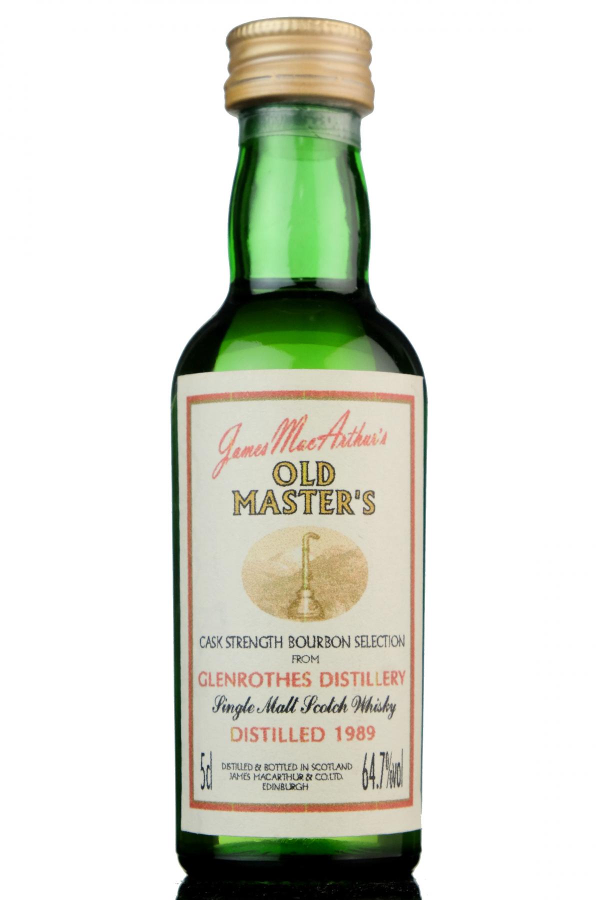 Glenrothes 1989 - James MacArthur - Old Masters Miniature