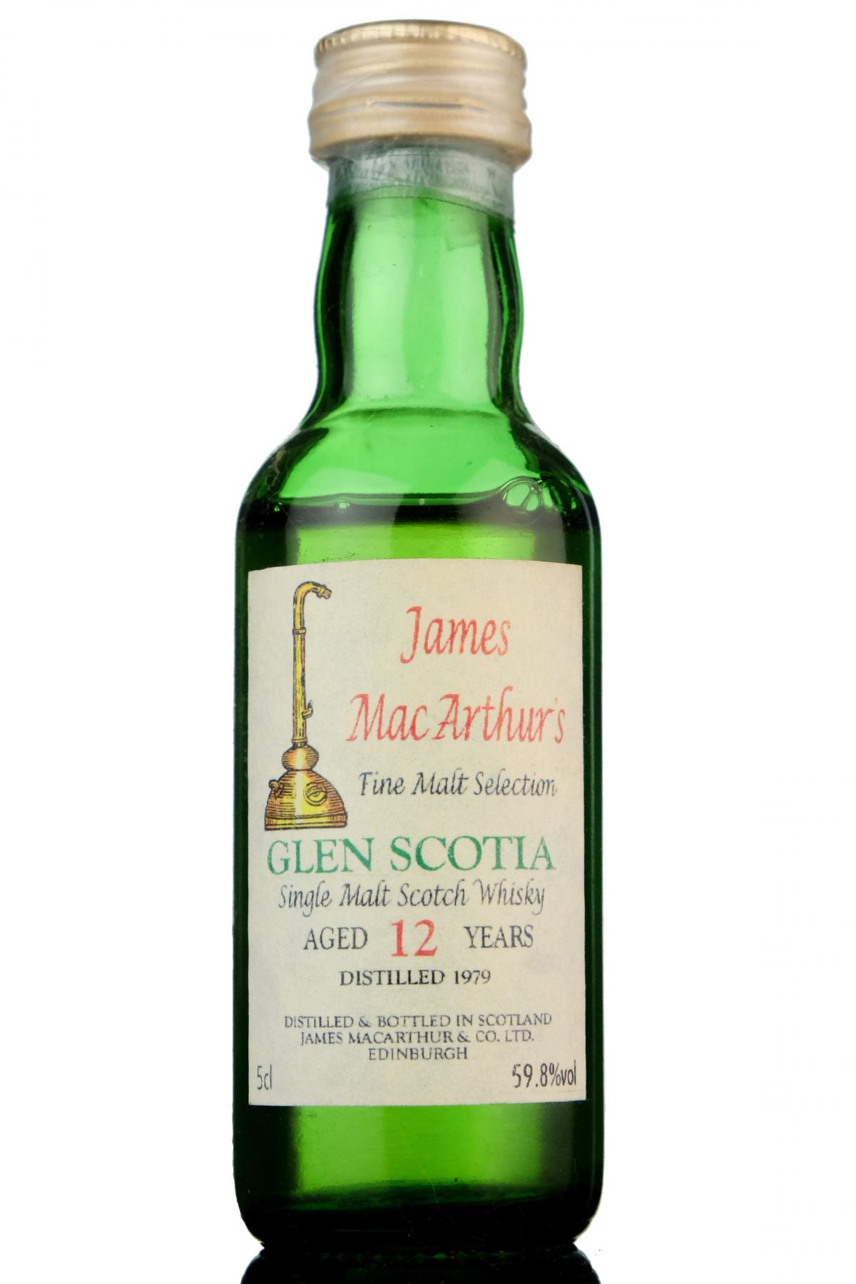 Glen Scotia 1979 - 12 Year Old - James MacArthur - Fine Malt Selection Miniature