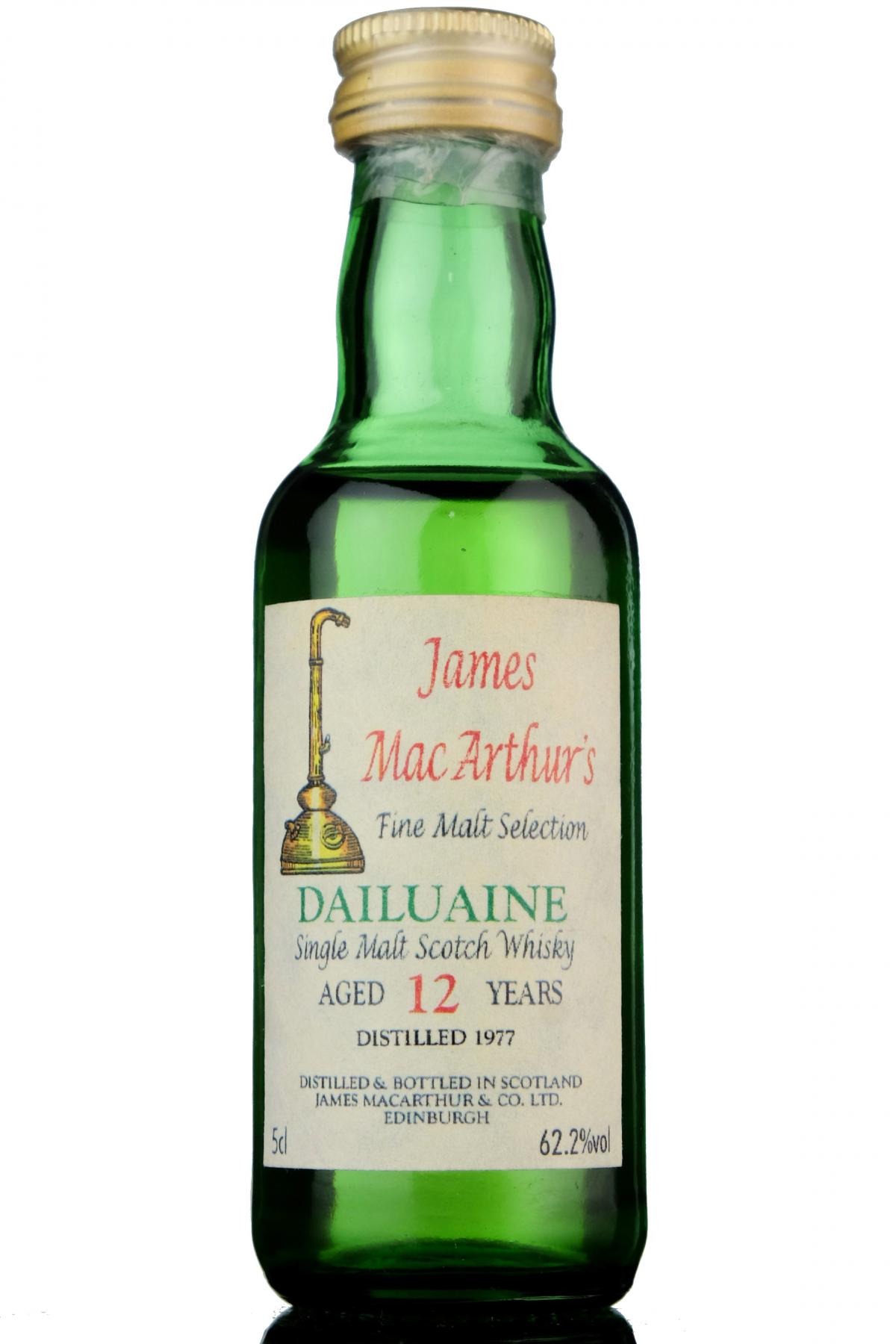 Dailuaine 1977 - 12 Year Old - James MacArthur - Fine Malt Selection Miniature