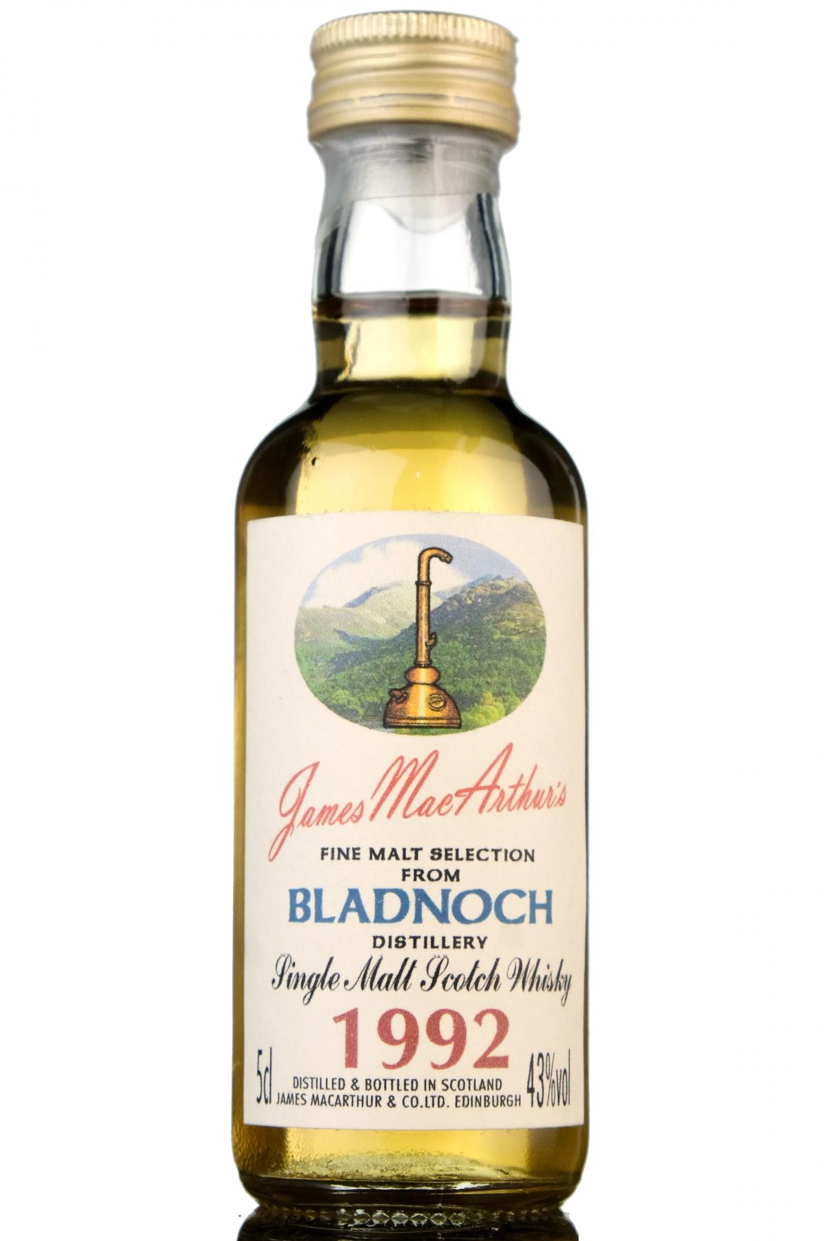 Bladnoch 1992 - James MacArthur - Fine Malt Selection - Miniature