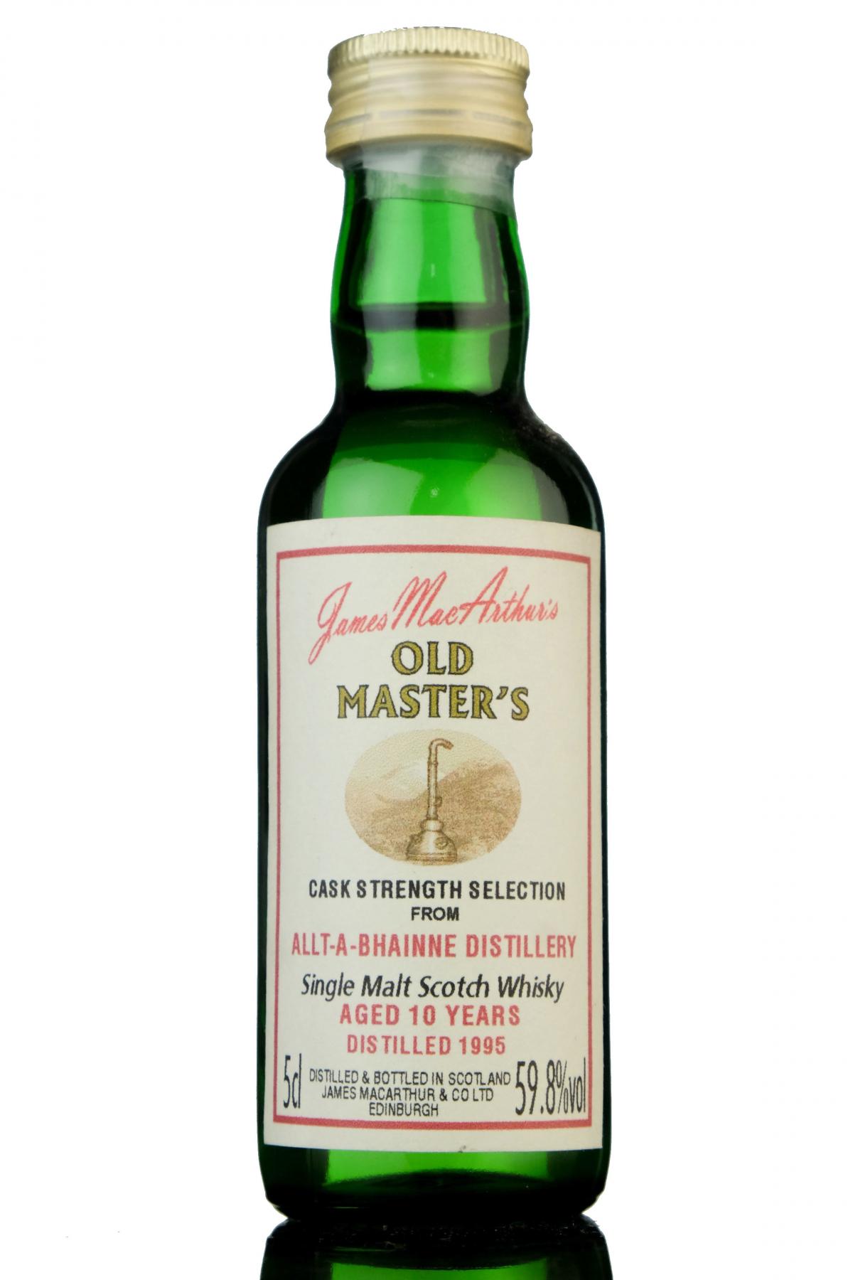 Allt A Bhainne 1995 - 10 Year Old - James MacArthur - Old Masters Miniature