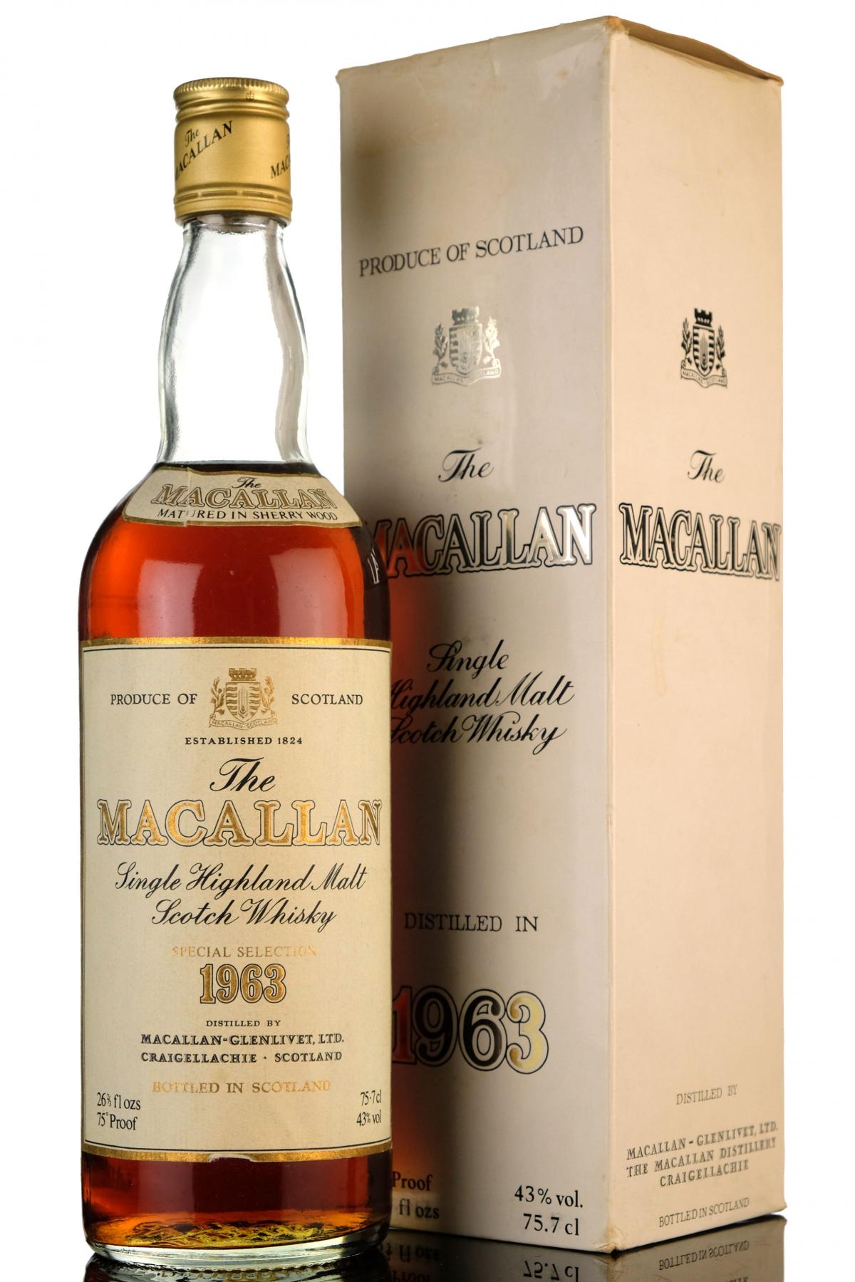 Macallan 1963 - Special Selection - 1970s