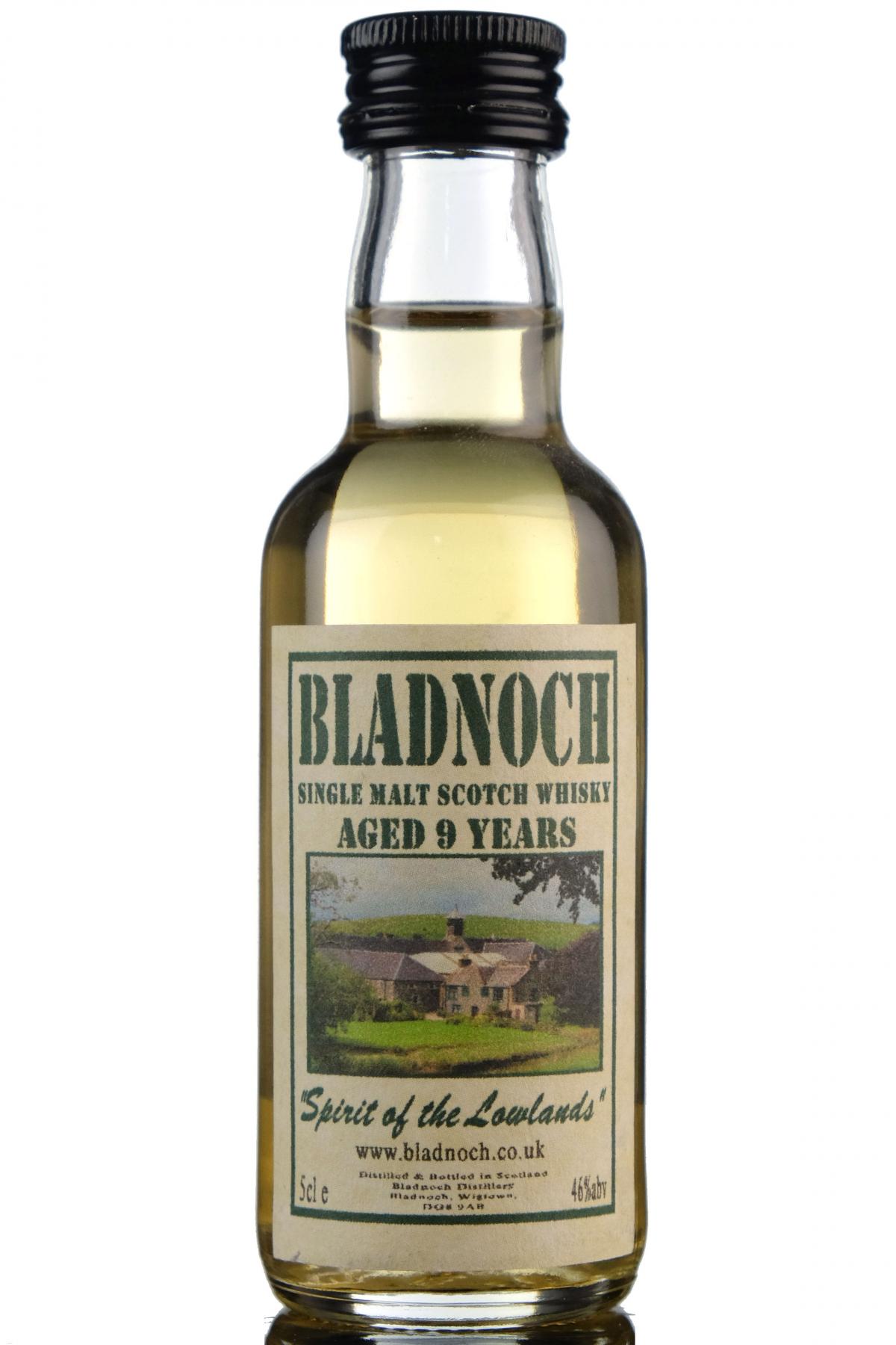 Bladnoch 9 Year Old - Spirit Of The Lowlands - 46% - Miniature