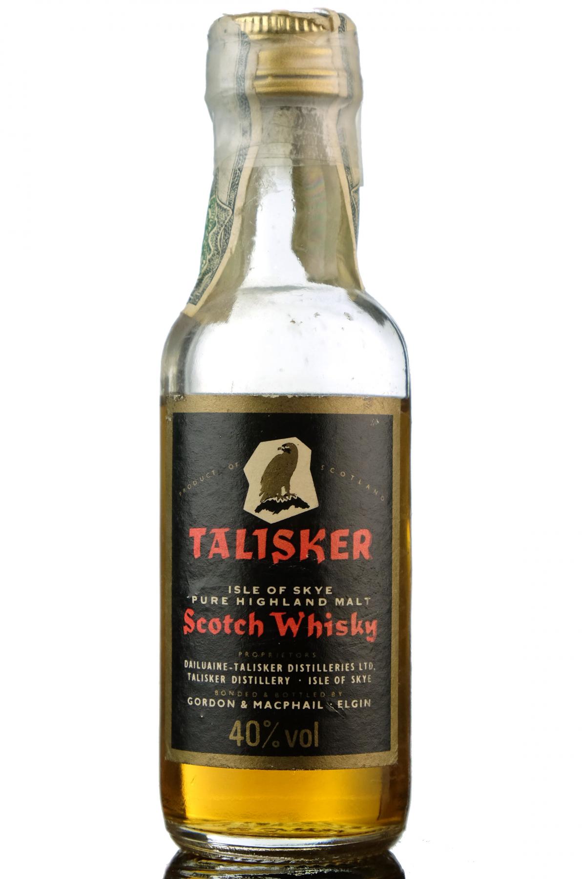 Talisker Gordon & MacPhail Miniature