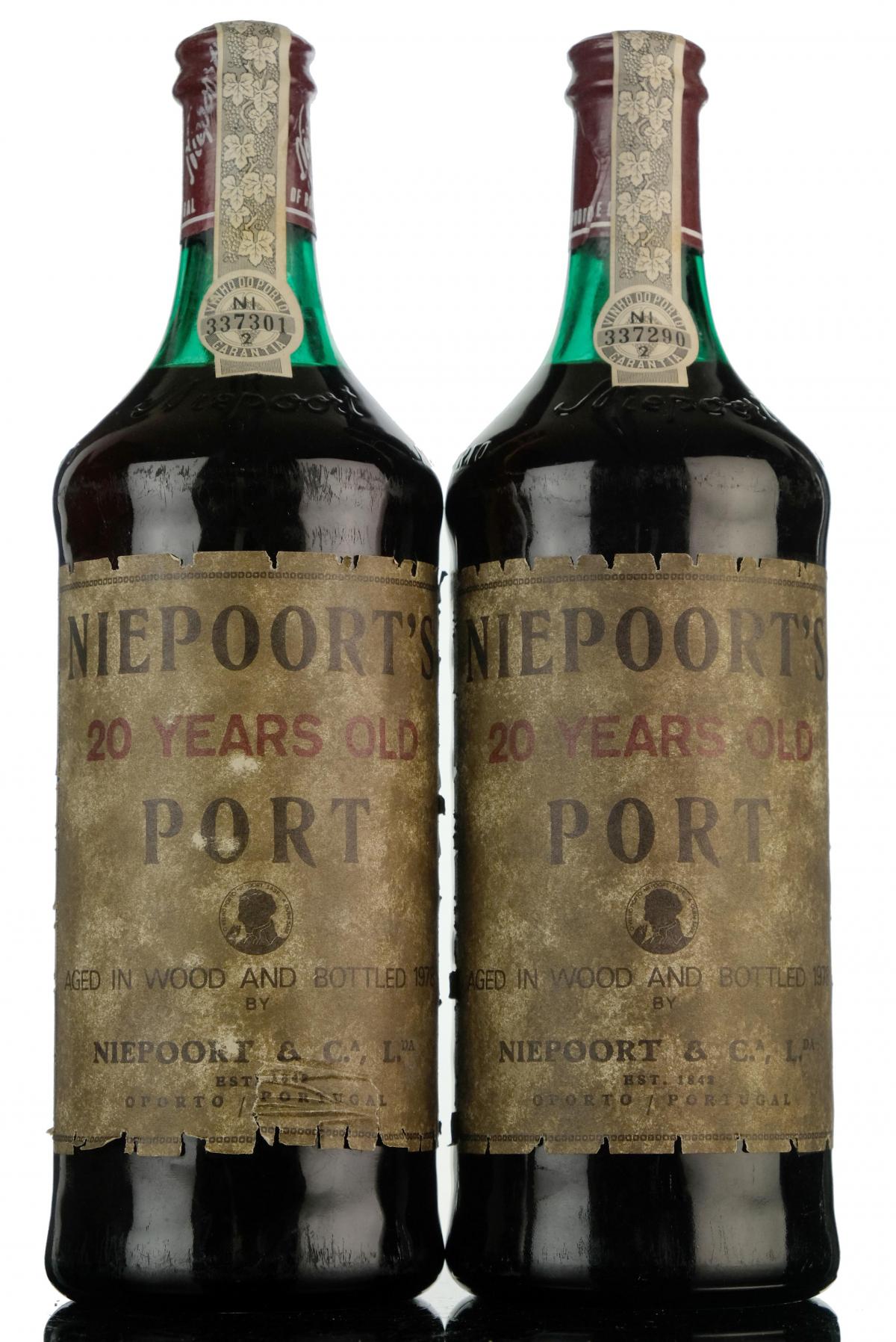 2 x Niepoort 20 Year Old Port - Bottled 1978