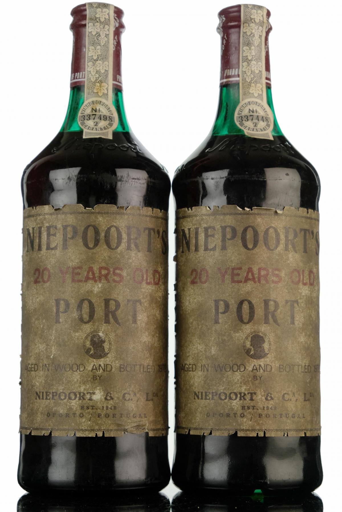 2 x Niepoort 20 Year Old Port - Bottled 1978