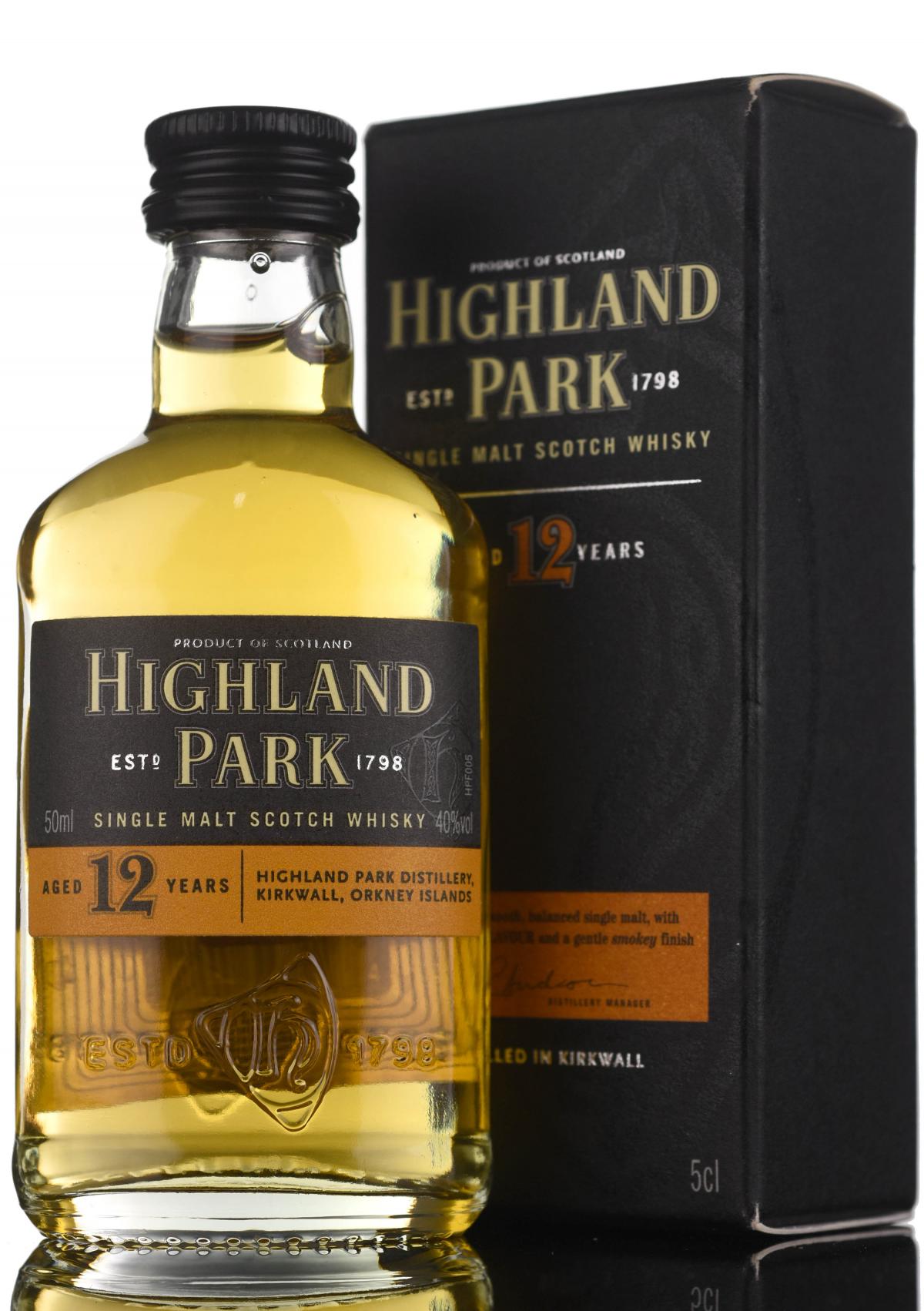 Highland Park 12 Year Old Miniature