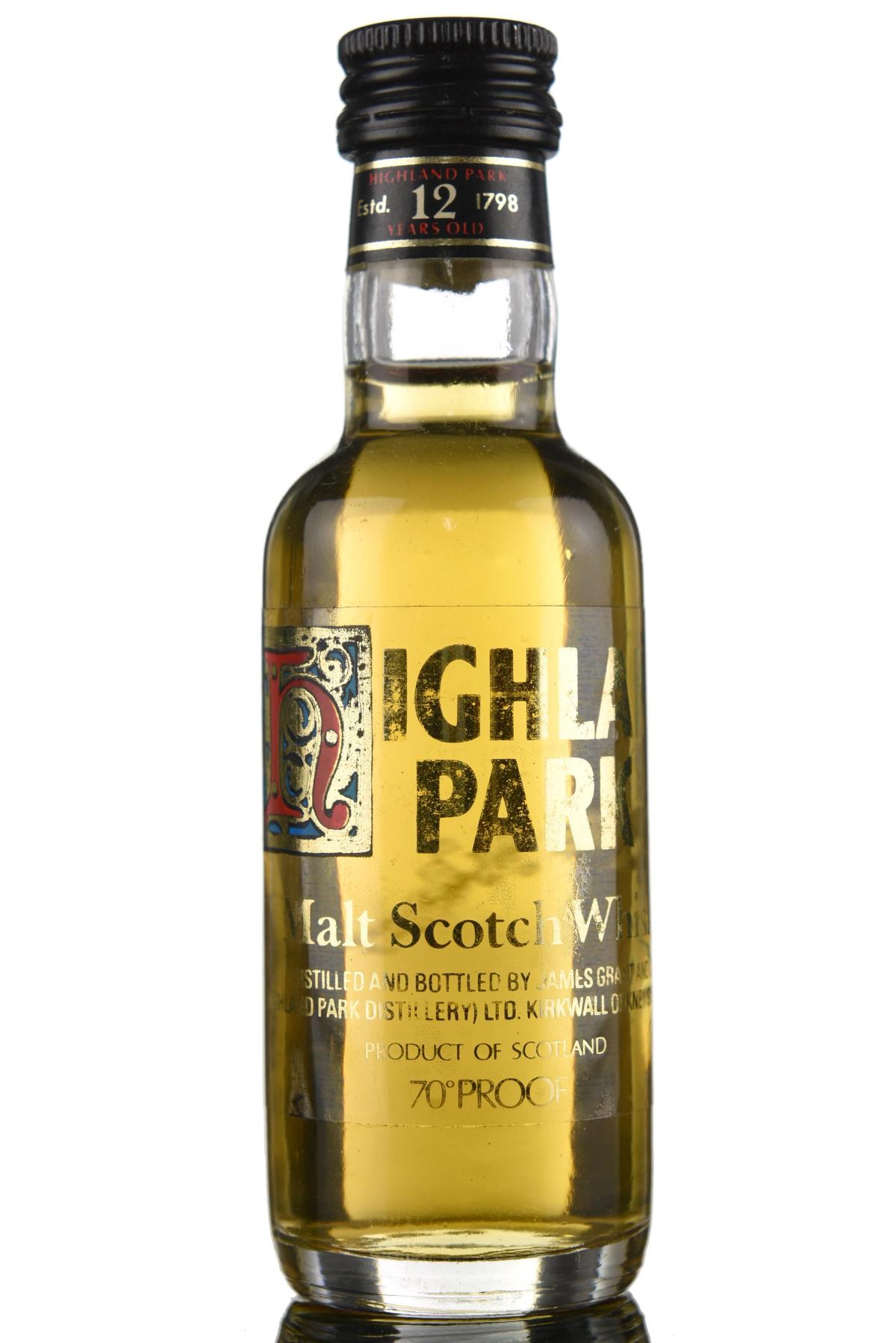 Highland Park 12 Year Old Miniature