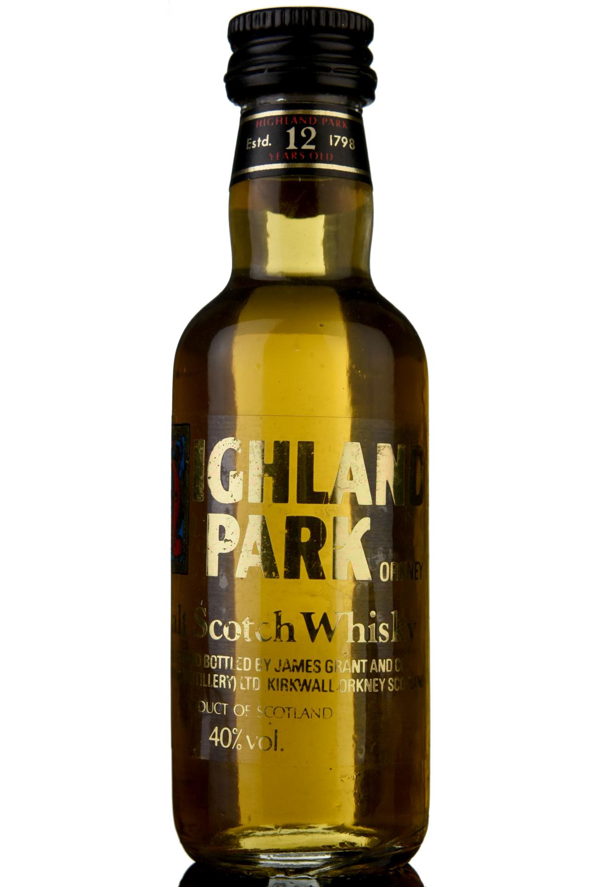 Highland Park 12 Year Old Miniature