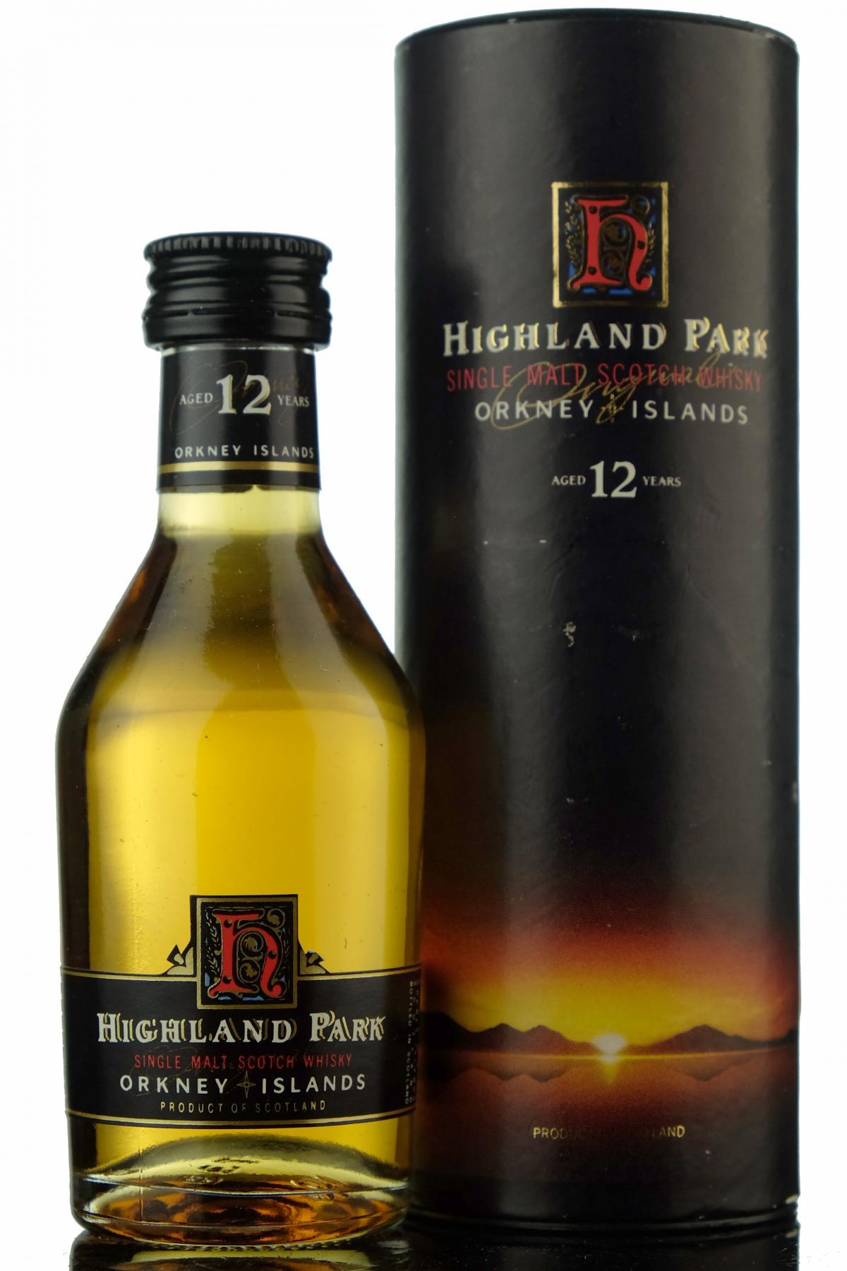 Highland Park 12 Year Old Miniature