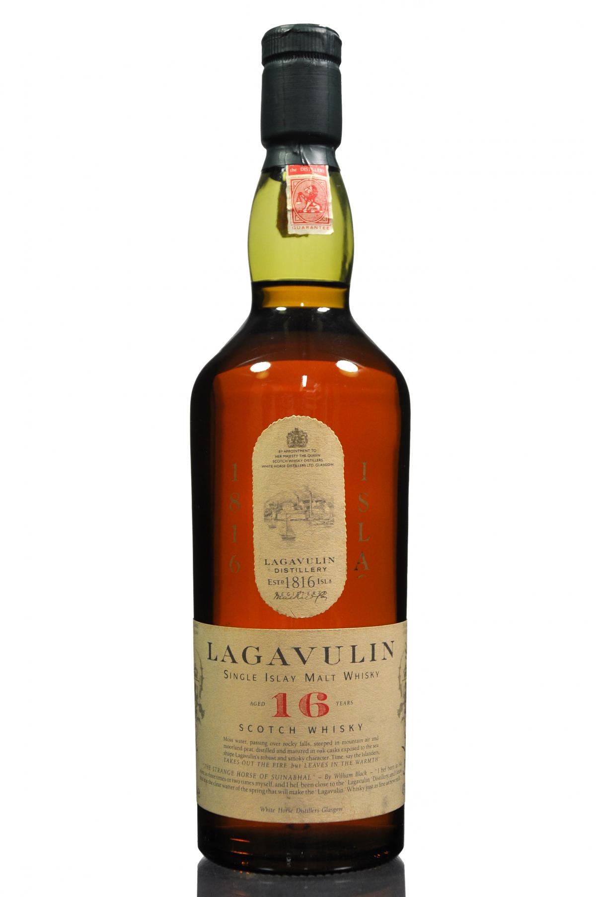 Lagavulin 16 Year Old - White Horse - Late 1980s