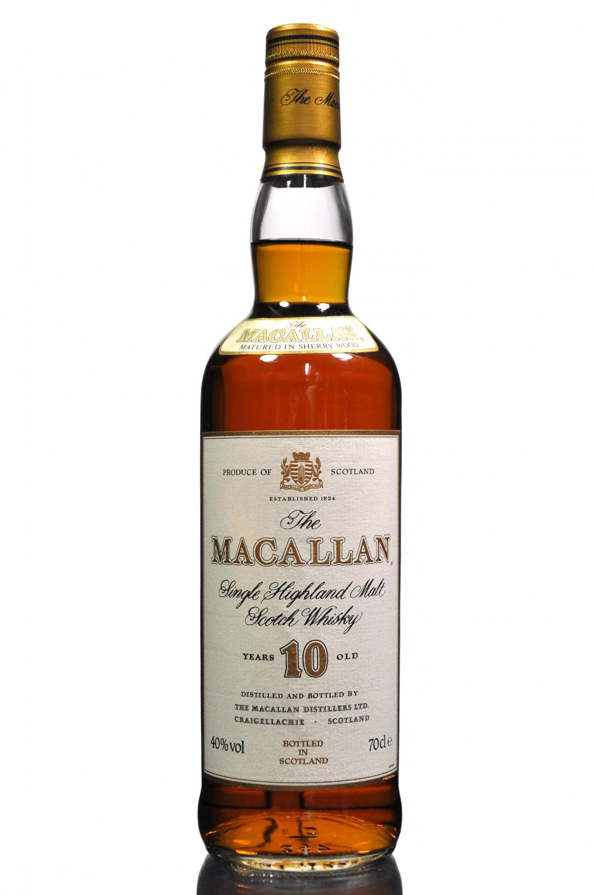 Macallan 10 Year Old - 1990s